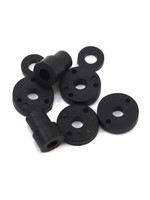 Traxxas Piston head set (2-hole (2)/ 3-hole (2))/ shock mounting bushings & washers (2) (Big Bore Shocks)