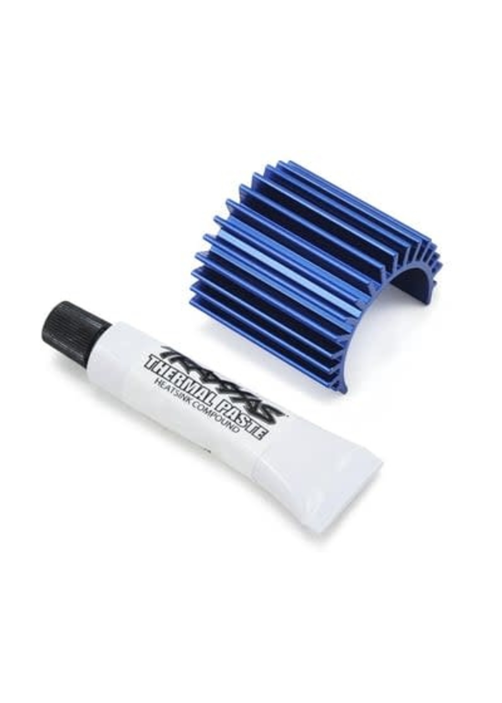 Traxxas 3374 Heat sink, Velineon 380 brushless motor, aluminum (blue-anodized)