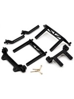 Traxxas Body mounts, front & rear/ body mount posts, front & rear (adjustable)/ 2.5x18mm screw pins (4)