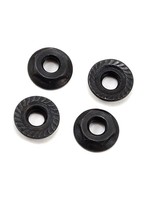 TLR 4mm Low Profile Serrated Nuts (4)
