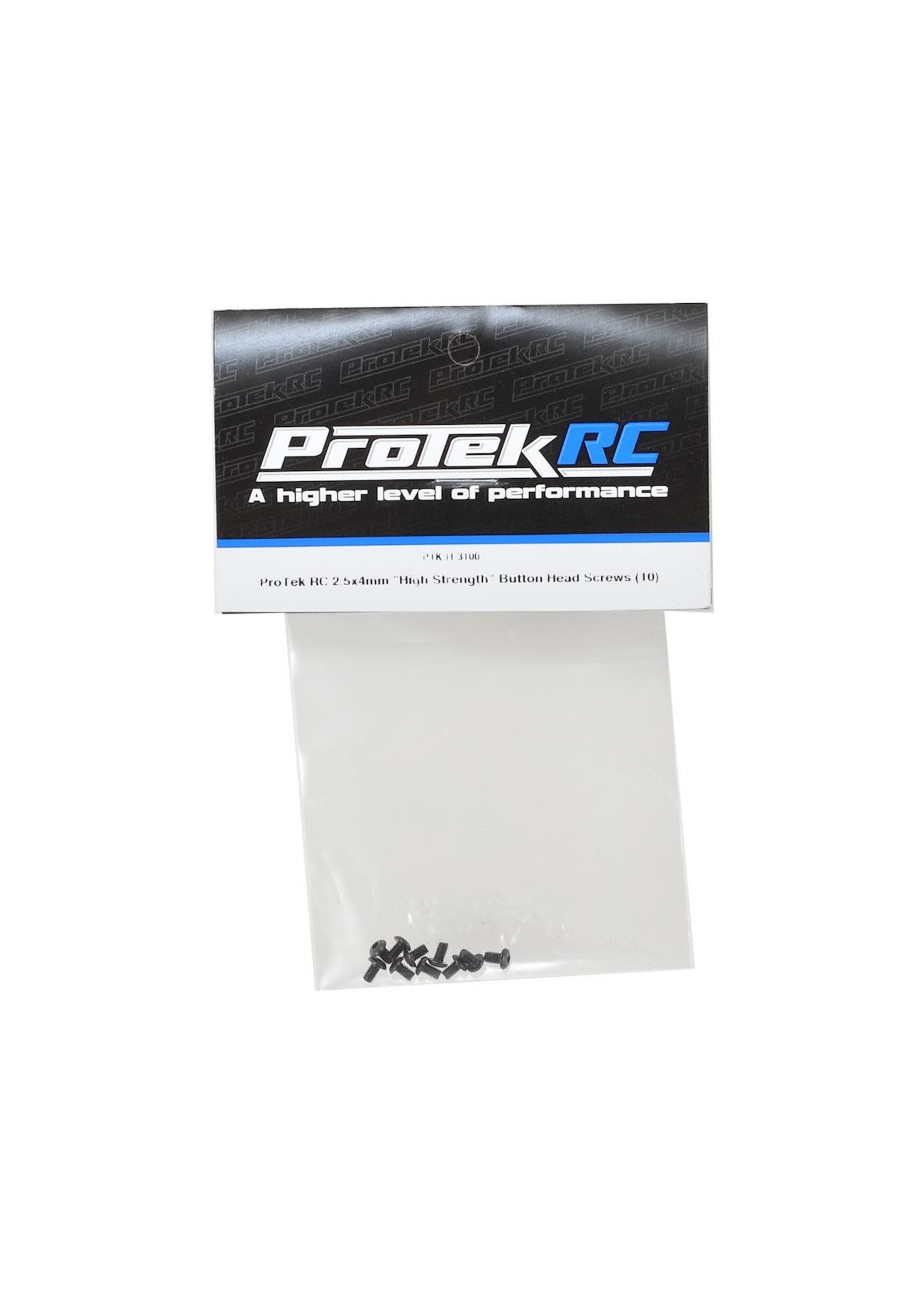 ProTek RC PTK-H-3100 ProTek RC 2.5x4mm "High Strength" Button Head Screws (10)