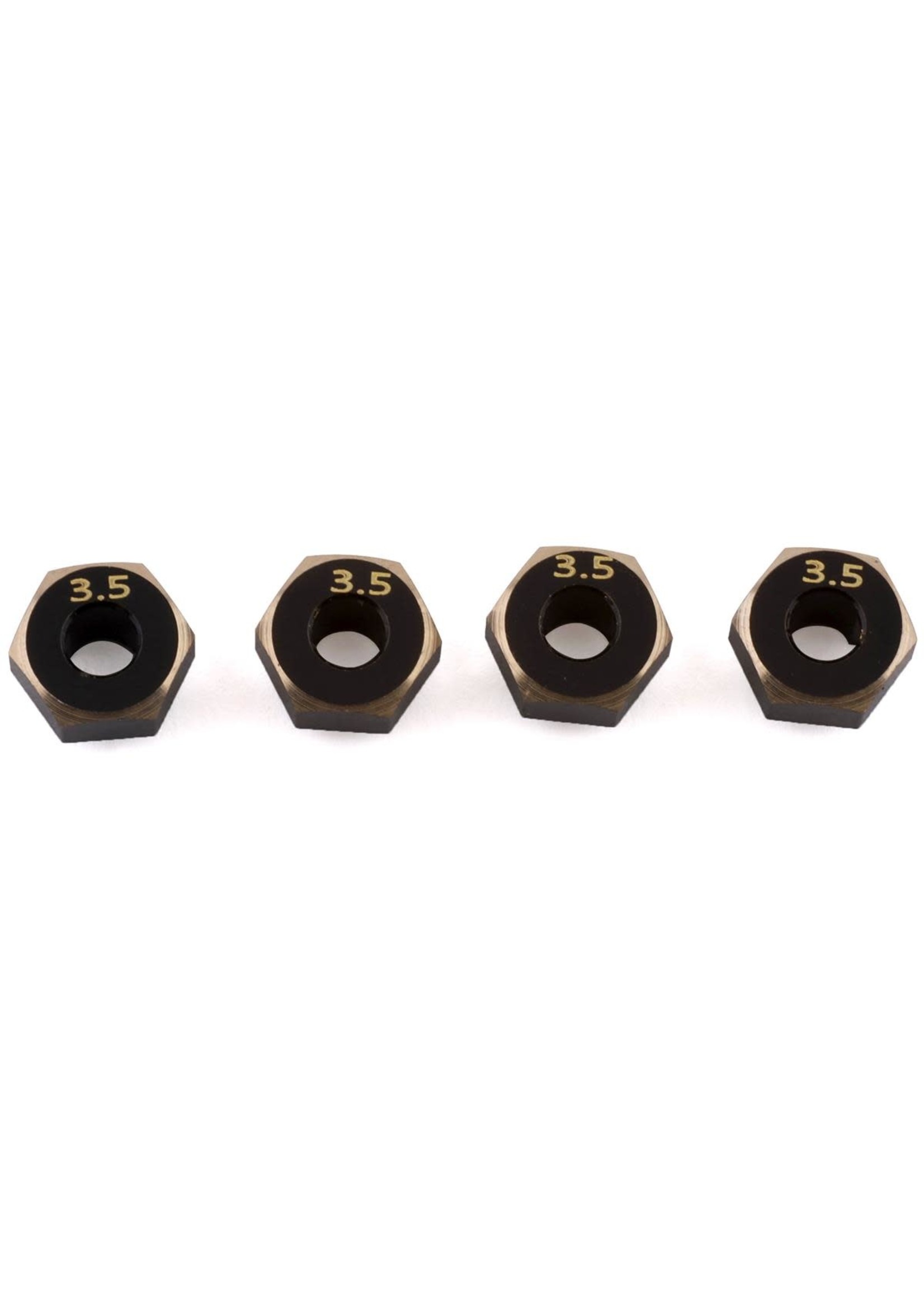 Samix SAMSCX24-4063-3.5 Samix SCX24 Brass Hex Adapter (4) (3.5mm)