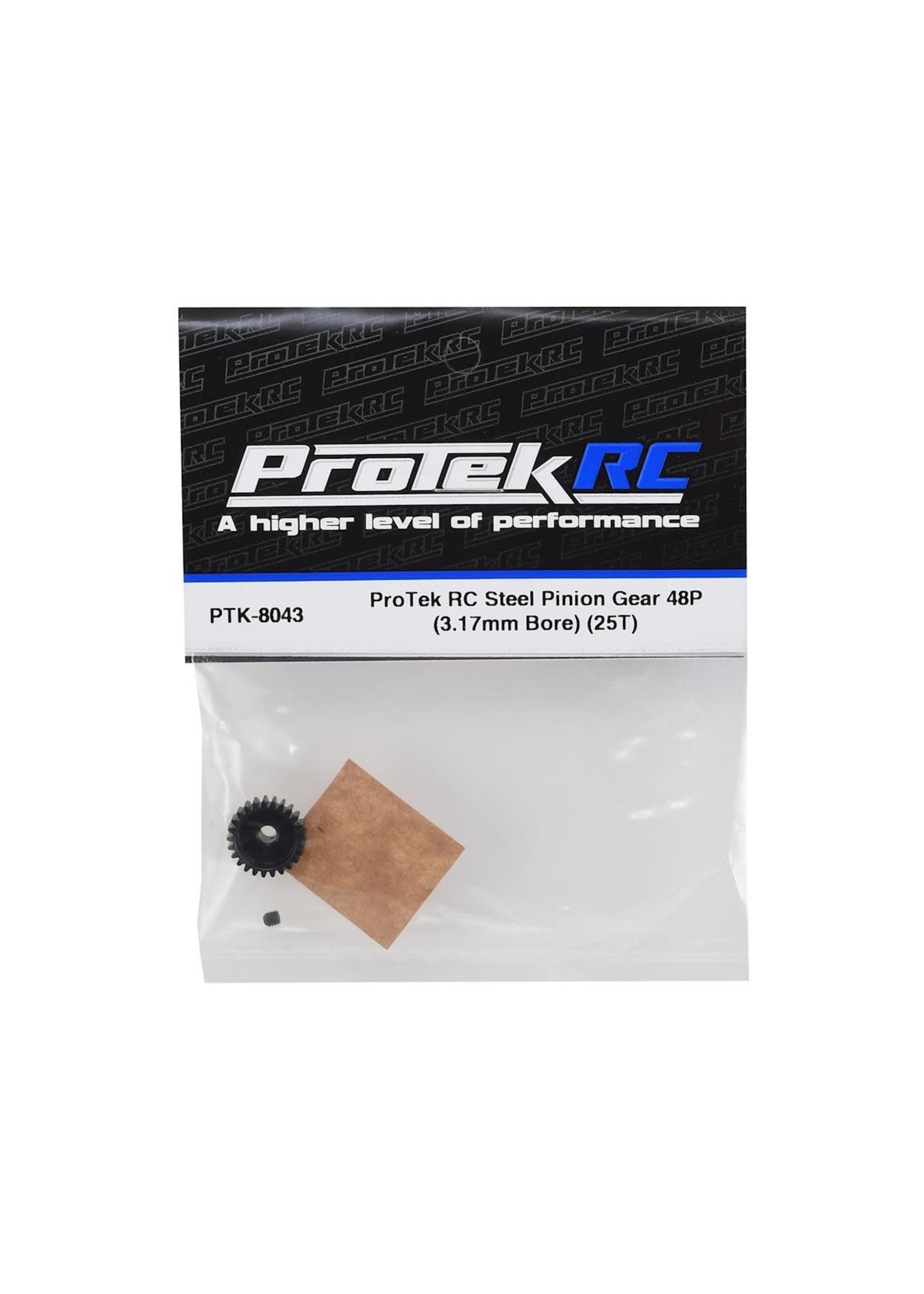 ProTek RC PTK-8043 ProTek RC Lightweight Steel 48P Pinion Gear (3.17mm Bore) (25T)