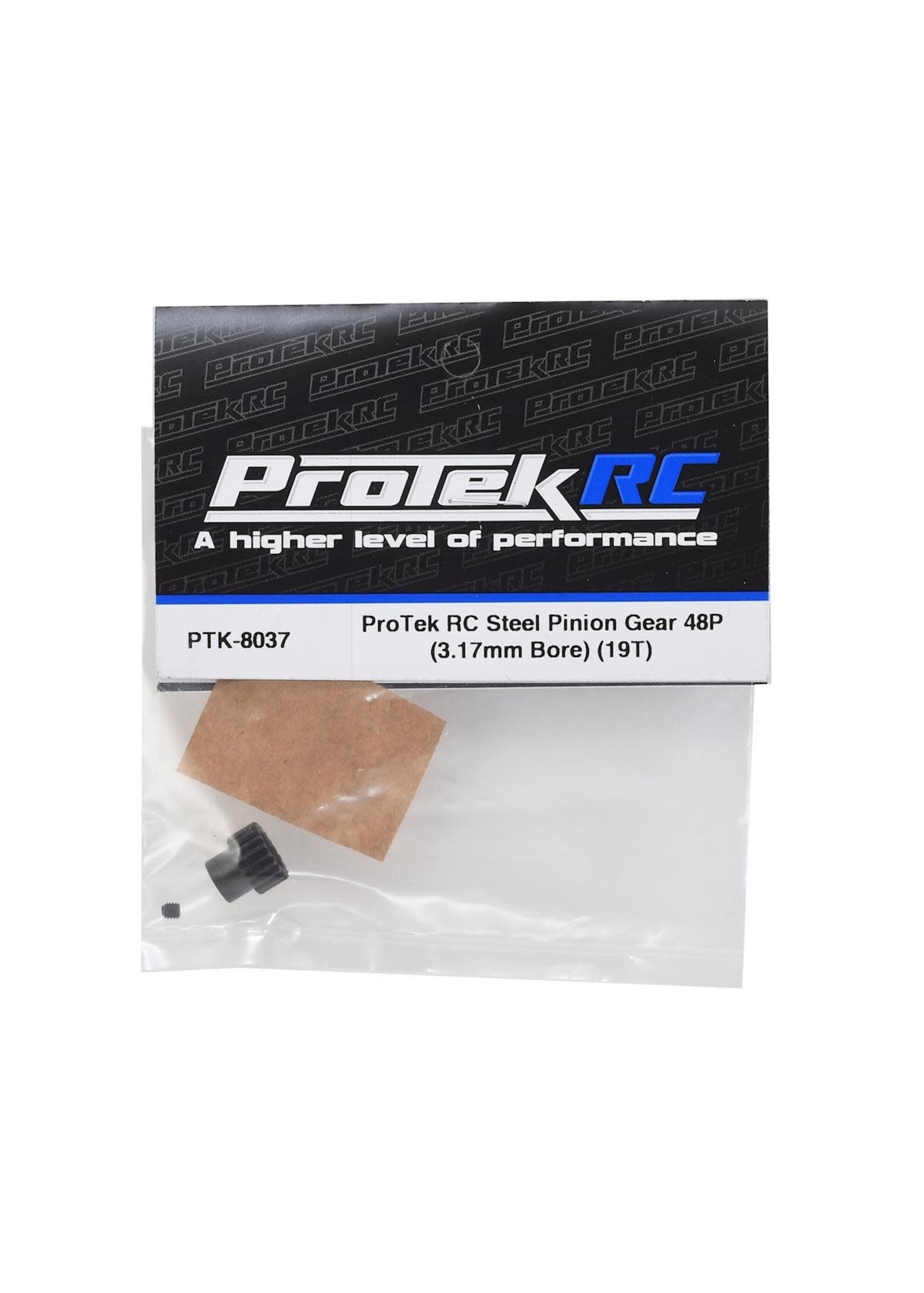 ProTek RC PTK-8037 ProTek RC Lightweight Steel 48P Pinion Gear (3.17mm Bore) (19T)