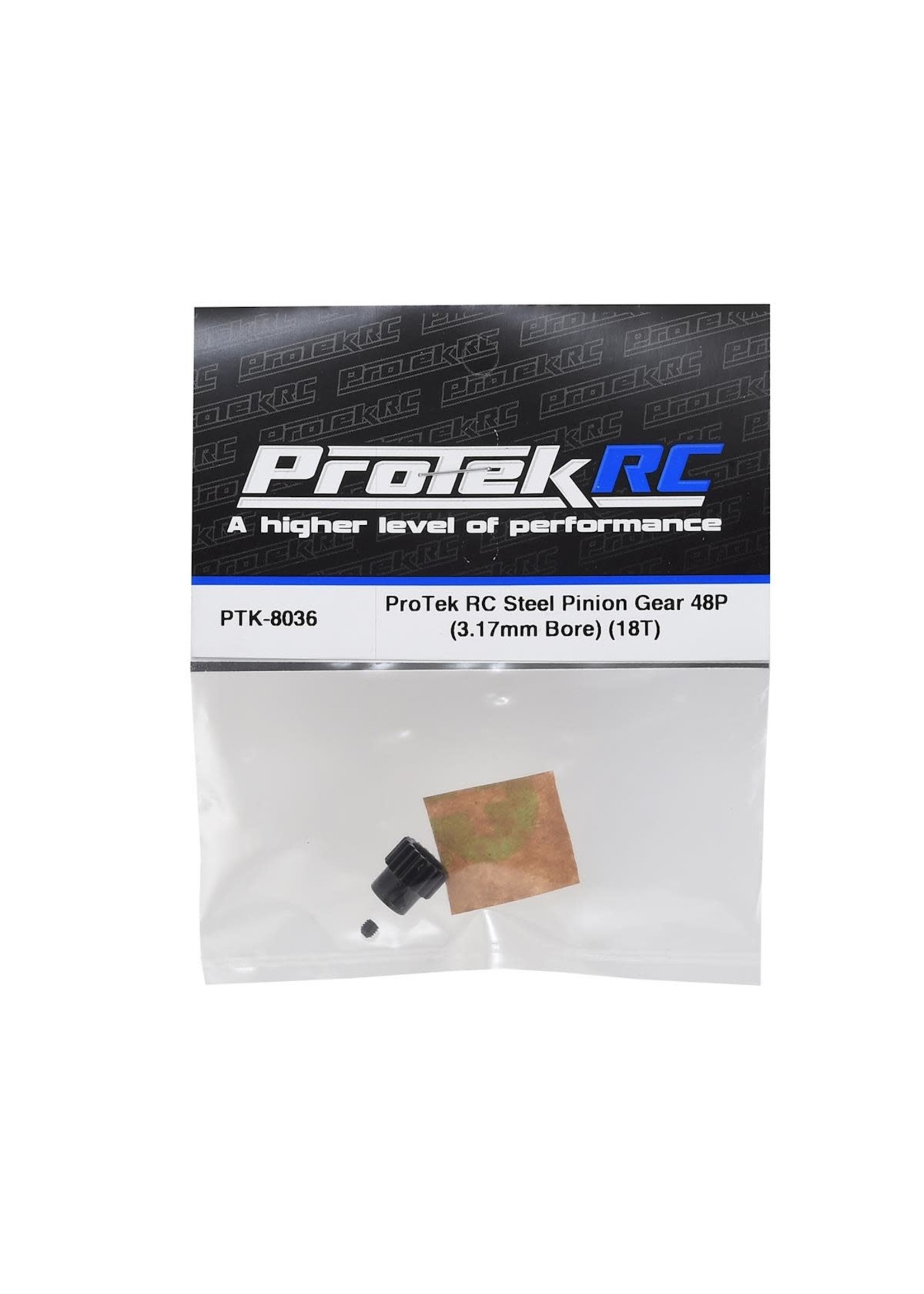 ProTek RC PTK-8036 ProTek RC Lightweight Steel 48P Pinion Gear (3.17mm Bore) (18T)