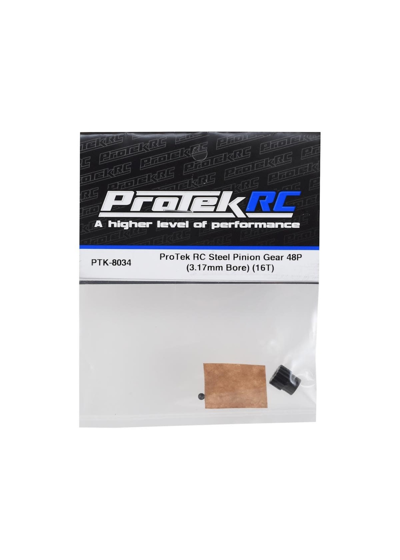ProTek RC PTK-8034 ProTek RC Lightweight Steel 48P Pinion Gear (3.17mm Bore) (16T)