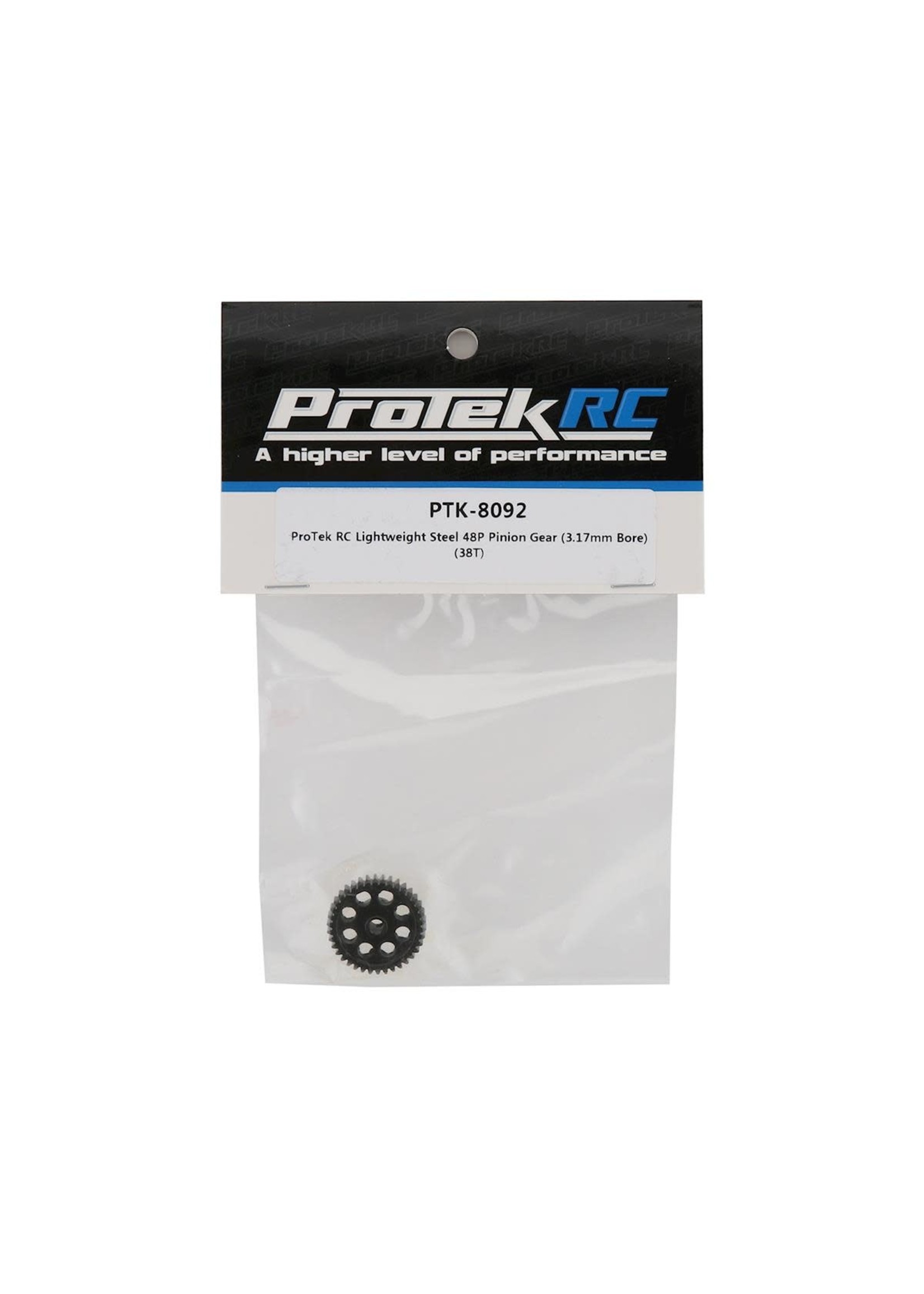 ProTek RC PTK-8092 ProTek RC Lightweight Steel 48P Pinion Gear (3.17mm Bore) (38T)