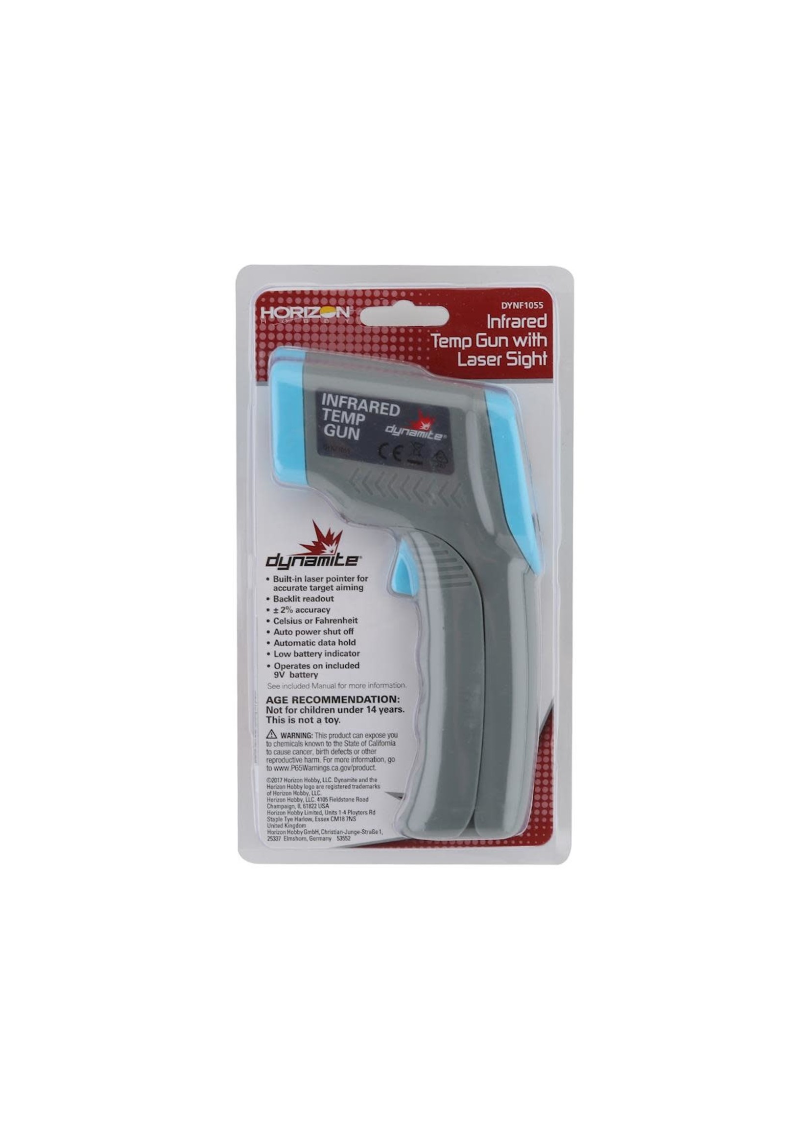 Dynamite DYNF1055 Dynamite Infrared Temp Gun/Thermometer with Laser Sight