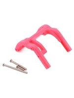 Traxxas Wheelie bar mount (1) / hardware (pink)