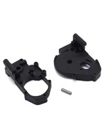 Traxxas Gearbox halves (l&r) (black) w/ idler gear shaft