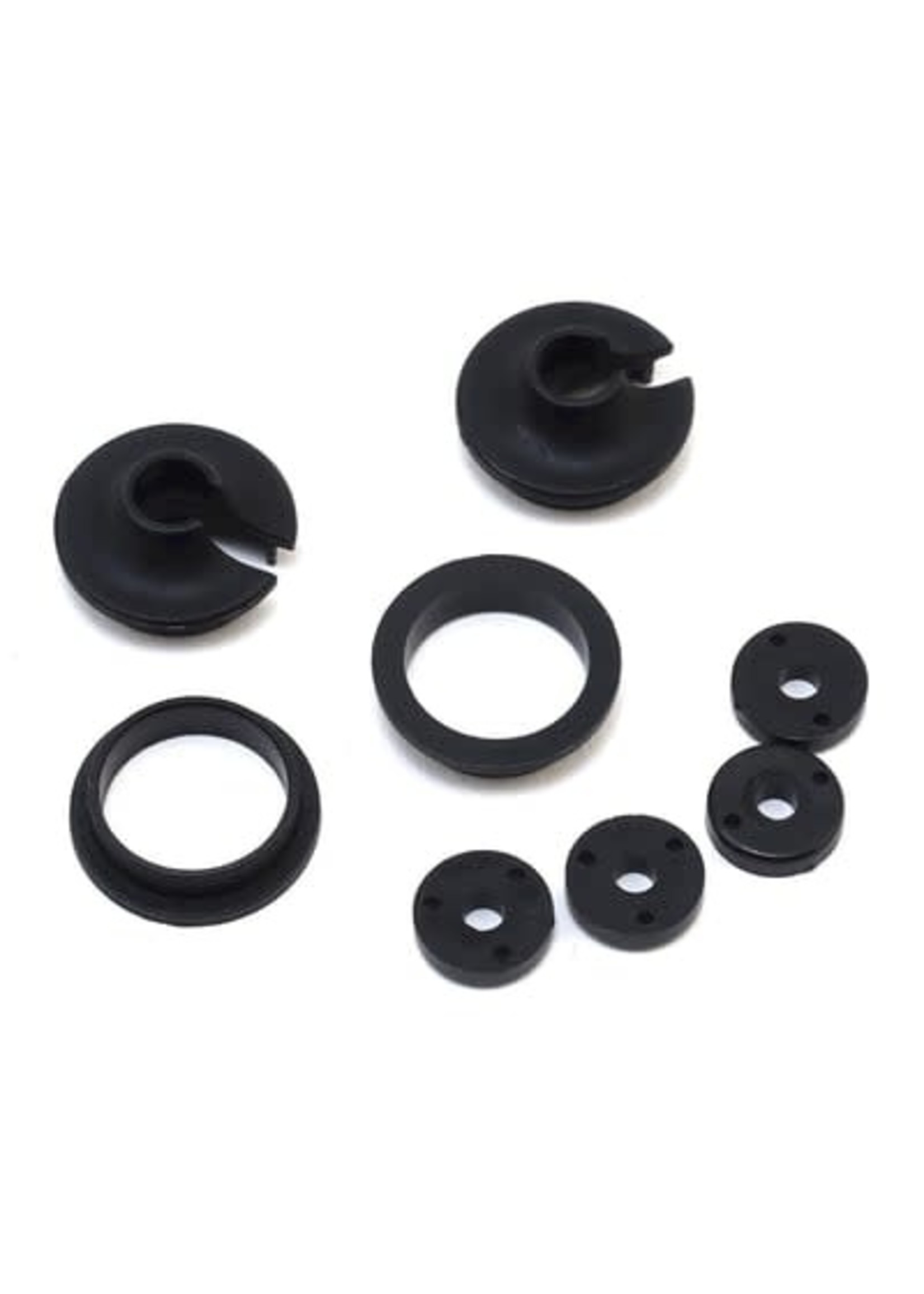 Traxxas 3768 Spring retainers, upper & lower (2)/ piston head set (2-hole (2)/ 3-hole (2))