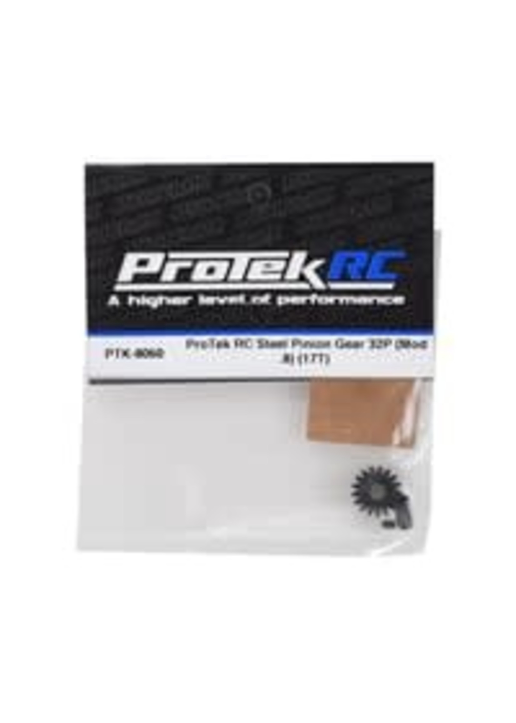 ProTek RC PTK-8060 ProTek RC Steel 32P Pinion Gear w/3.17mm Reducer Sleeve (Mod .8) (5mm Bore) (17T)