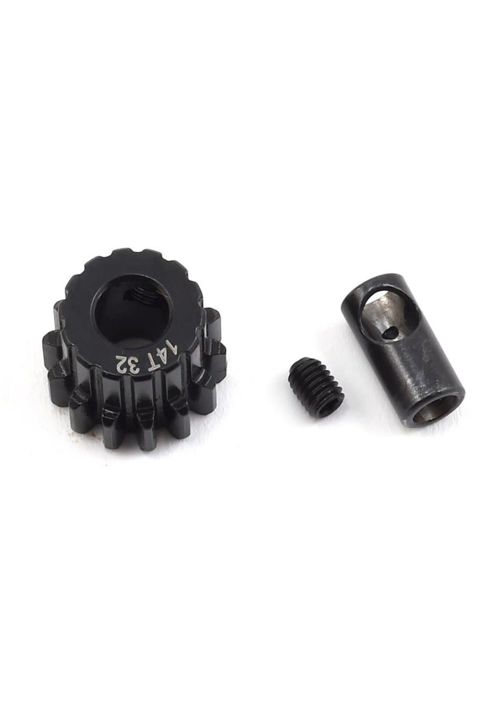 ProTek RC PTK-8057 ProTek RC Steel 32P Pinion Gear w/3.17mm Reducer Sleeve (Mod .8) (5mm Bore) (14T)