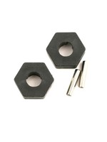 Traxxas Wheel hubs, hex (2)/ axle pins (2.5x12mm) (2)