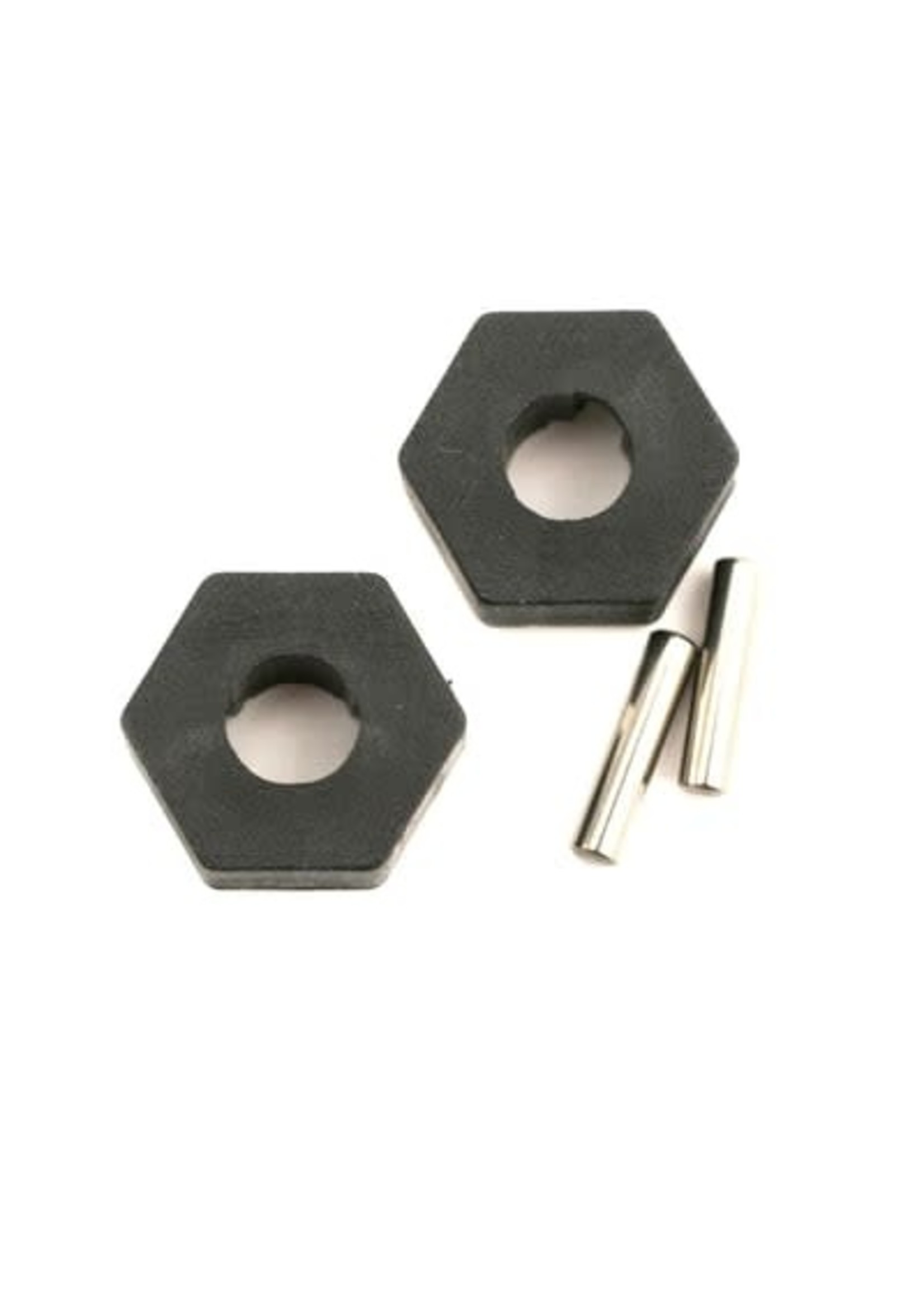 Traxxas 4954 Wheel hubs, hex (2)/ axle pins (2.5x12mm) (2)