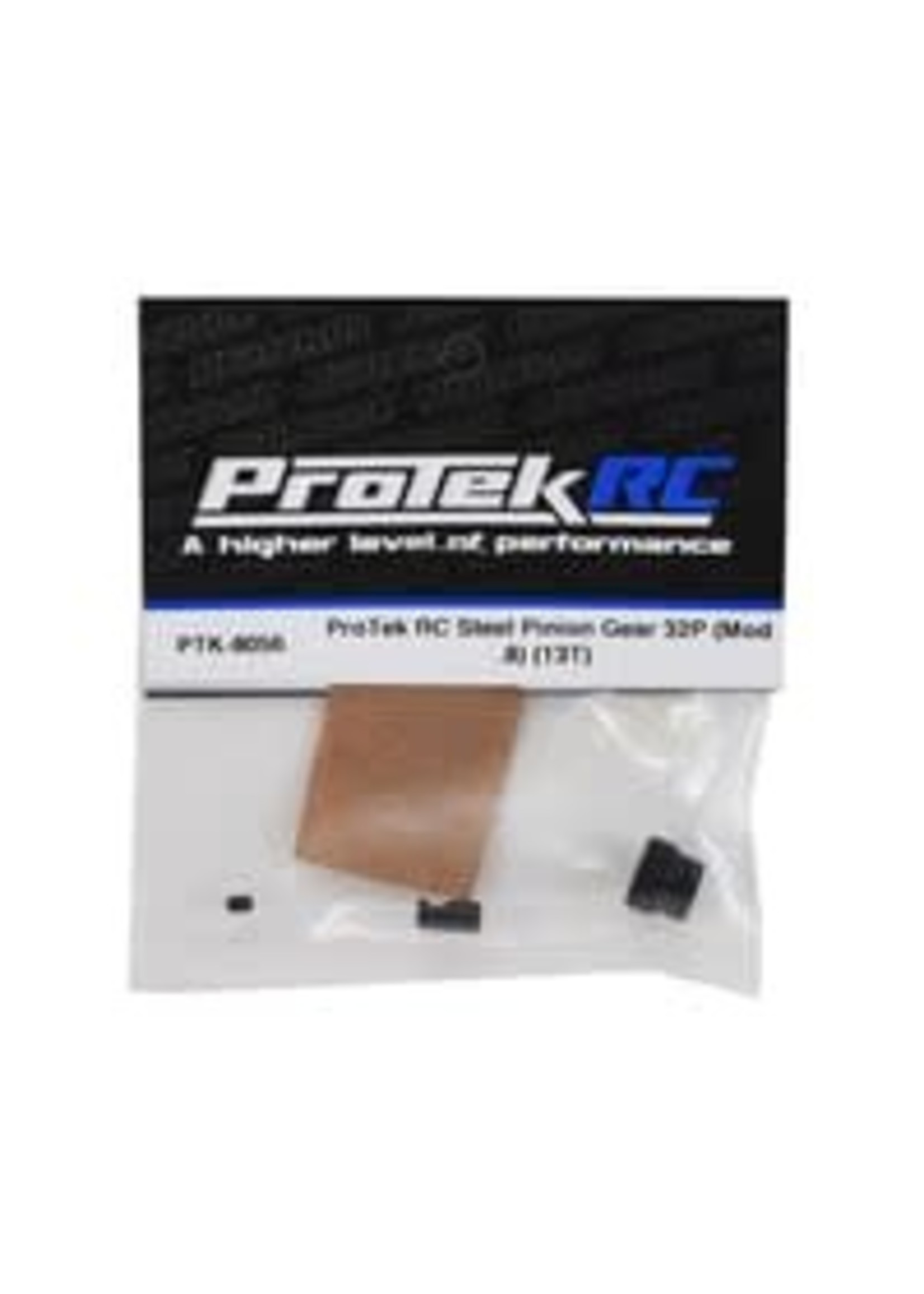 ProTek RC PTK-8056 ProTek RC Steel 32P Pinion Gear w/3.17mm Reducer Sleeve (Mod .8) (5mm Bore) (13T)