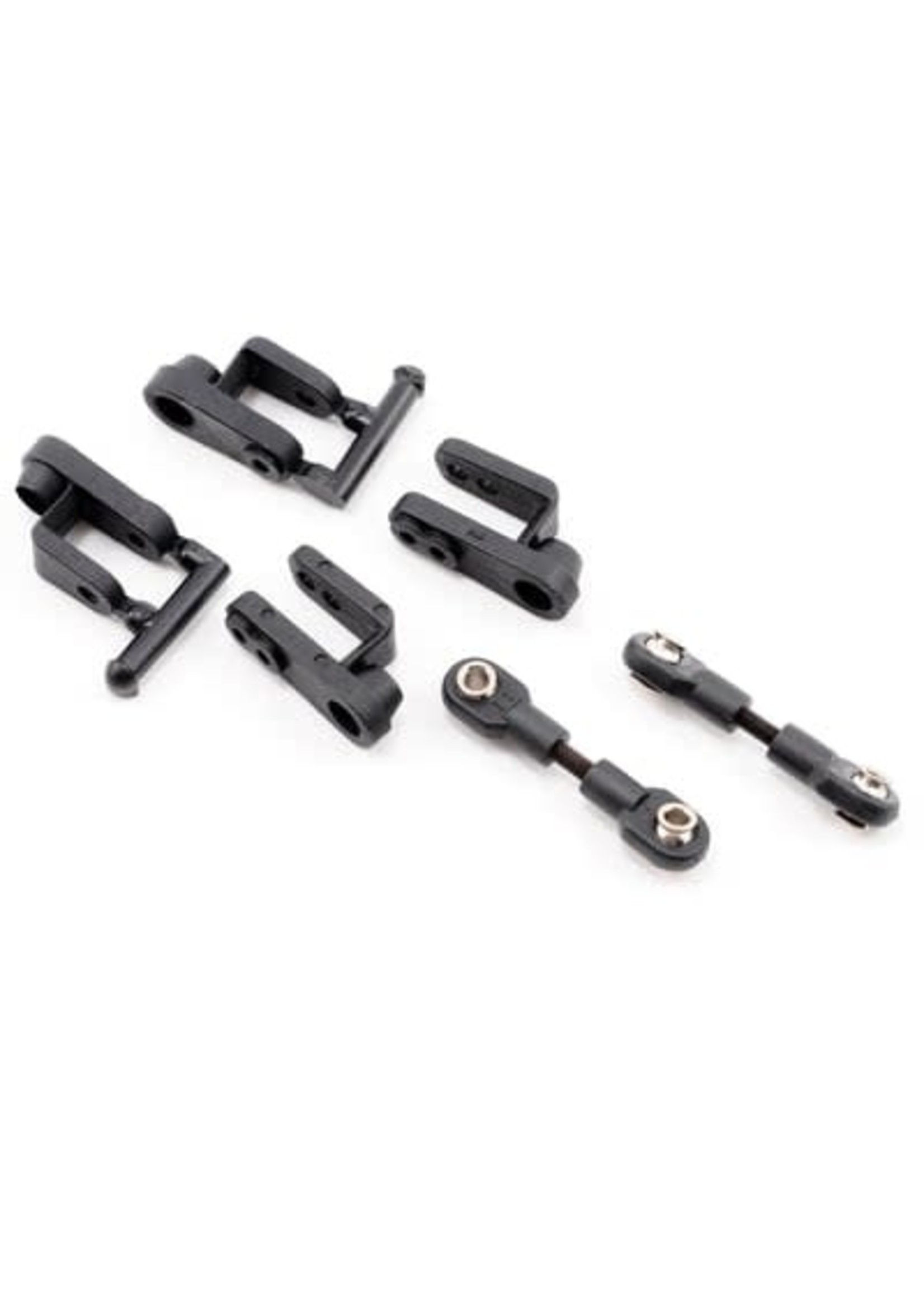Traxxas 5345R Servo horns, steering, long (2), short (2)/ linkage, steering (3x20mm turnbuckle) (2)/ rod ends (short) (4)/ hollow balls (4)