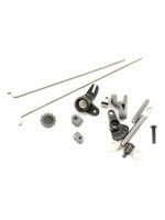 Traxxas Linkage set, throttle & brake, Revo /Slayer (includes servo horns, rod guides, brake spring, brake adjustment dial, brake lever, rods (wires), bellcrank, throttle return spring, hardware)