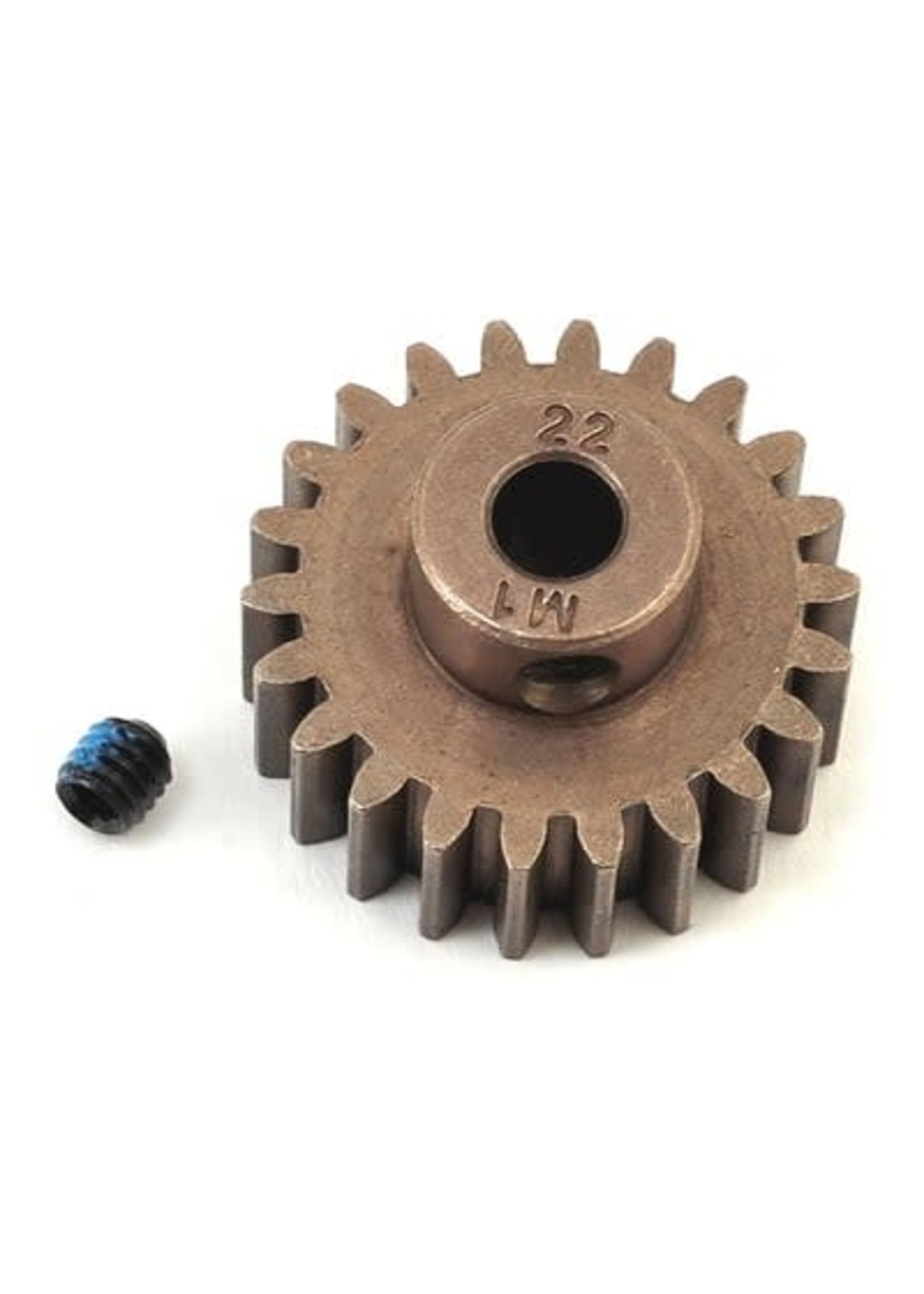 Traxxas 6495X Gear, 22-T pinion (1.0 metric pitch) (fits 5mm shaft)/ set screw (for use only with steel spur gears)