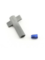 Traxxas Antenna crimp nut, aluminum (blue-anodized)/ antenna nut tools