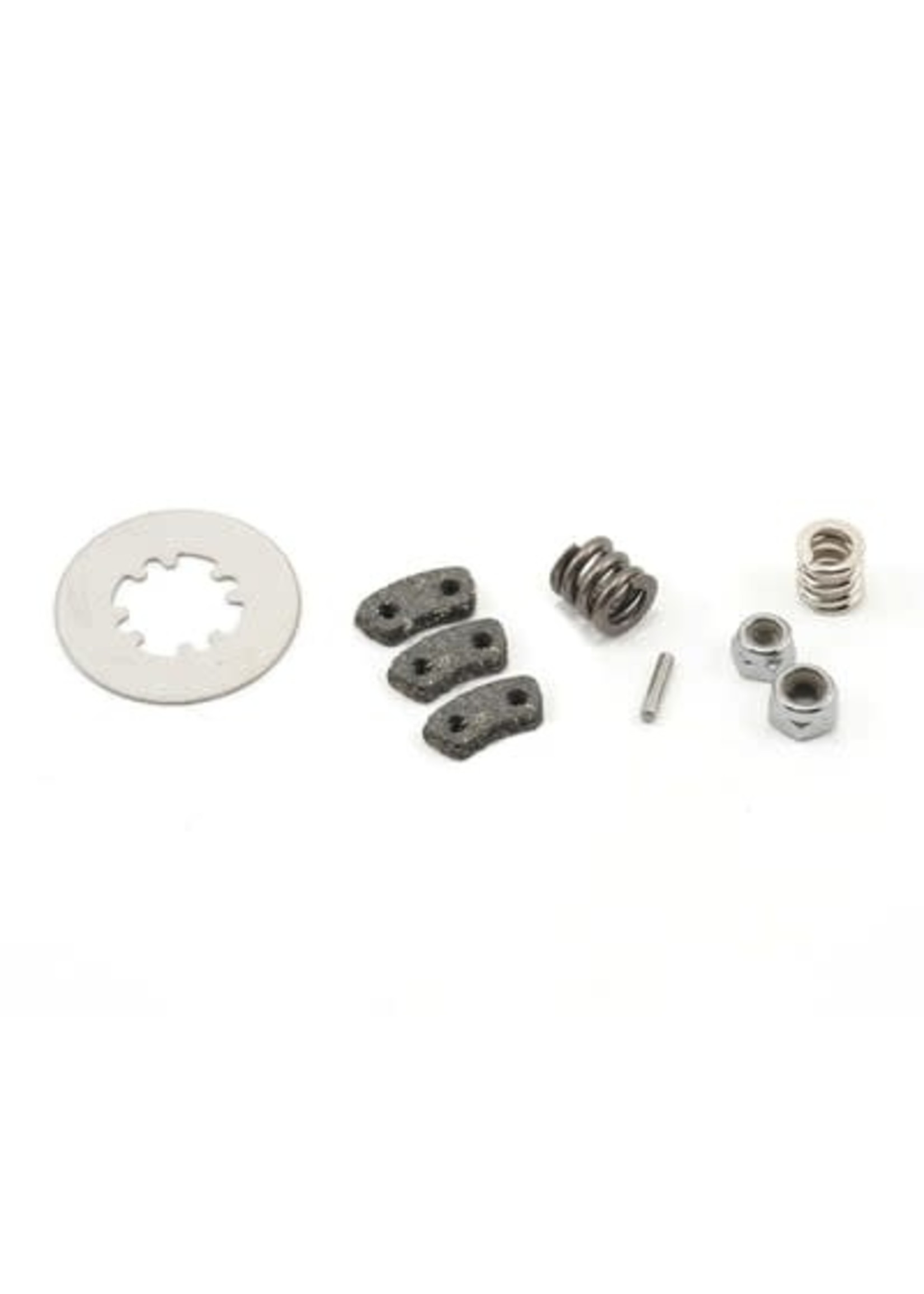 Traxxas 5552X Rebuild kit, slipper clutch (steel disc/ friction pads (3)/ spring (2)/ pin/ 4.0mm NL (1)/ 5.0mm NL (1))