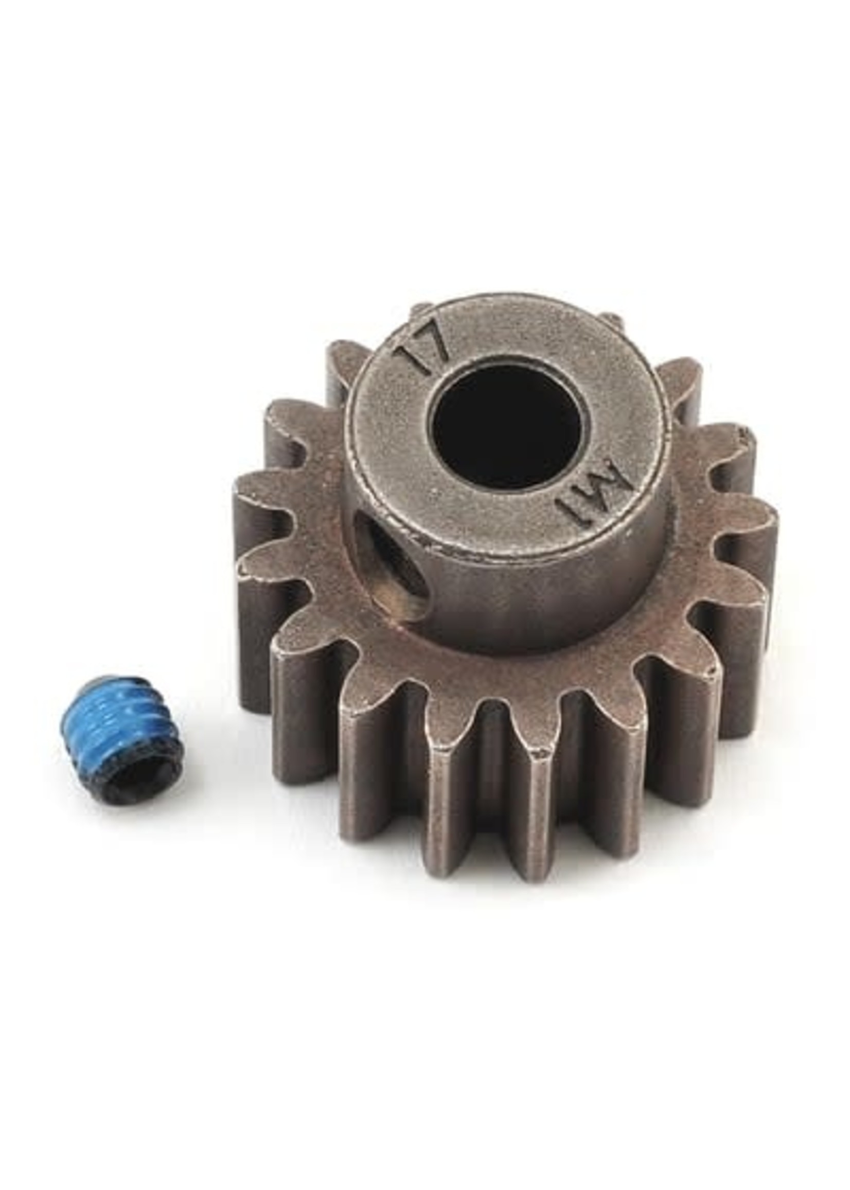 Traxxas 6490X Gear, 17-T pinion (1.0 metric pitch) (fits 5mm shaft)/ set screw (for use only with steel spur gears)