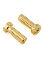 ProTek RC ProTek RC 4mm Low Profile "Super Bullet" Solid Gold Connectors (2 Male)