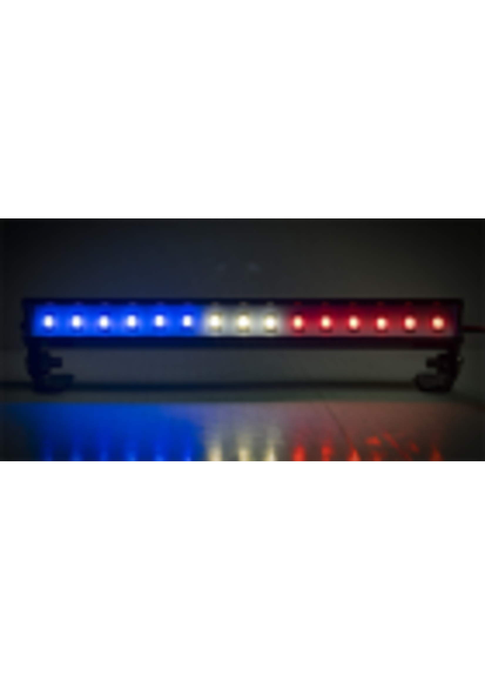 Common sense rc LED-BAR-5W LED Light Bar - 3.6" - Police Lights (Red, White, and Blue lights) #LED-BAR-3P