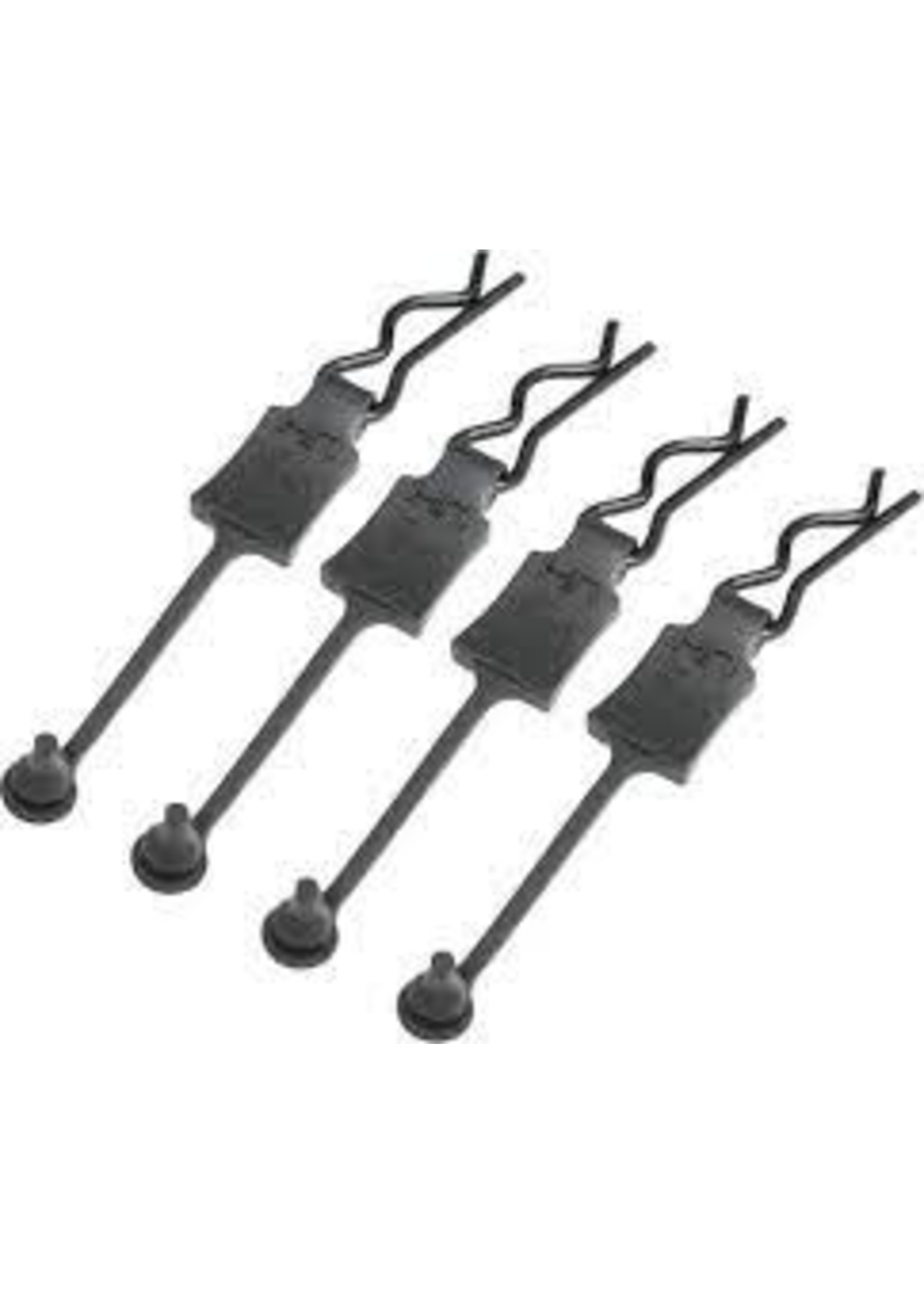 Hot Racing HRABWP39E01 Hot Racing 1/8 Body Clip Retainers (Black) (4)