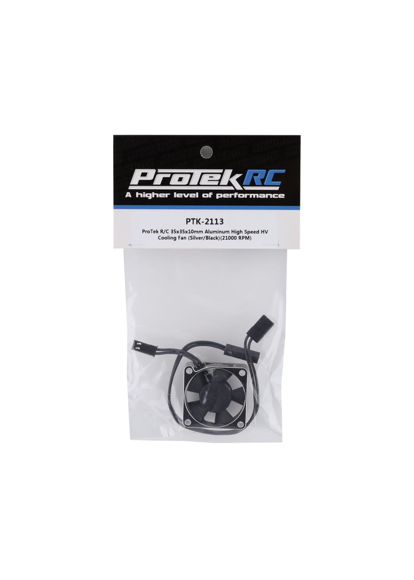 ProTek RC PTK-2113 ProTek RC 35x35x10mm Aluminum High Speed HV Cooling Fan (Silver/Black)