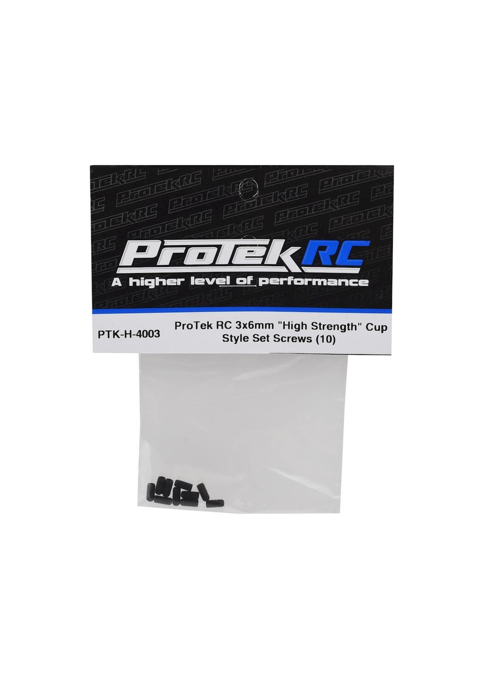 ProTek RC PTK-H-4003 ProTek RC 3x6mm "High Strength" Cup Style Set Screws (10)