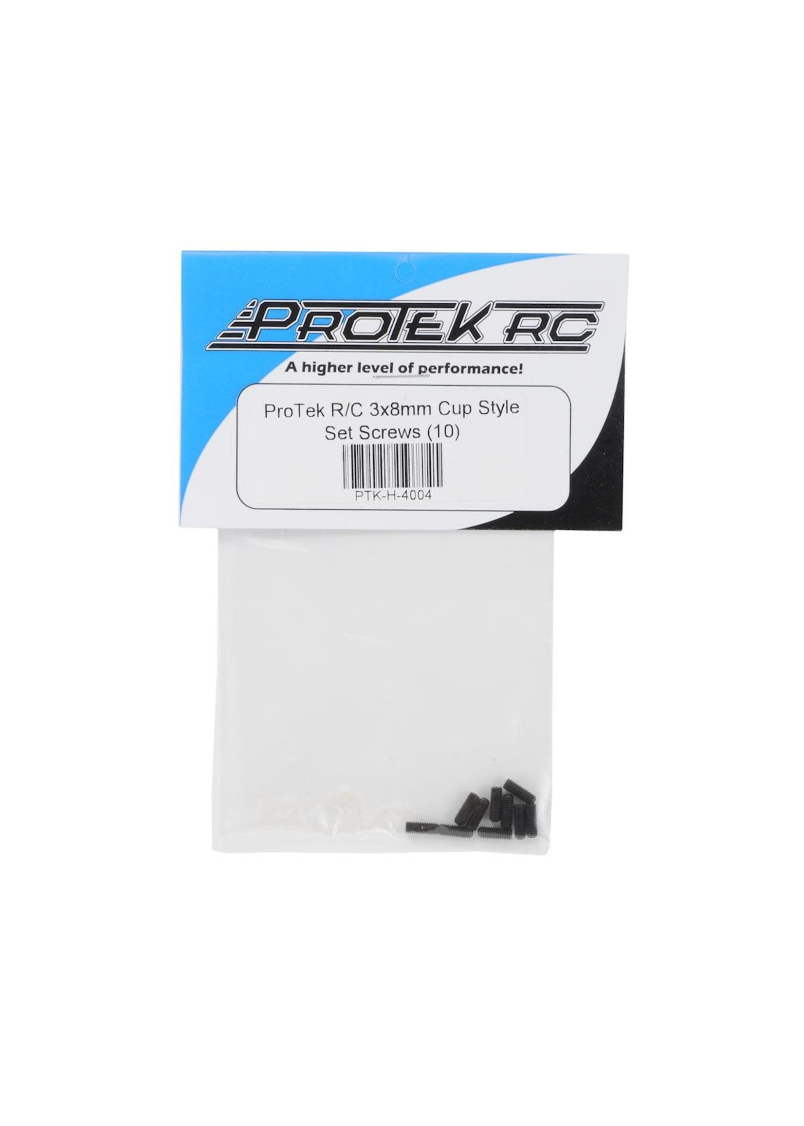 ProTek RC PTK-H-4004 ProTek RC 3x8mm "High Strength" Cup Style Set Screws (10)