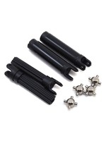 Traxxas Half shafts, left or right (internal splined half shaft (2)/external splined half shaft) (2))/ metal u-joints (4)