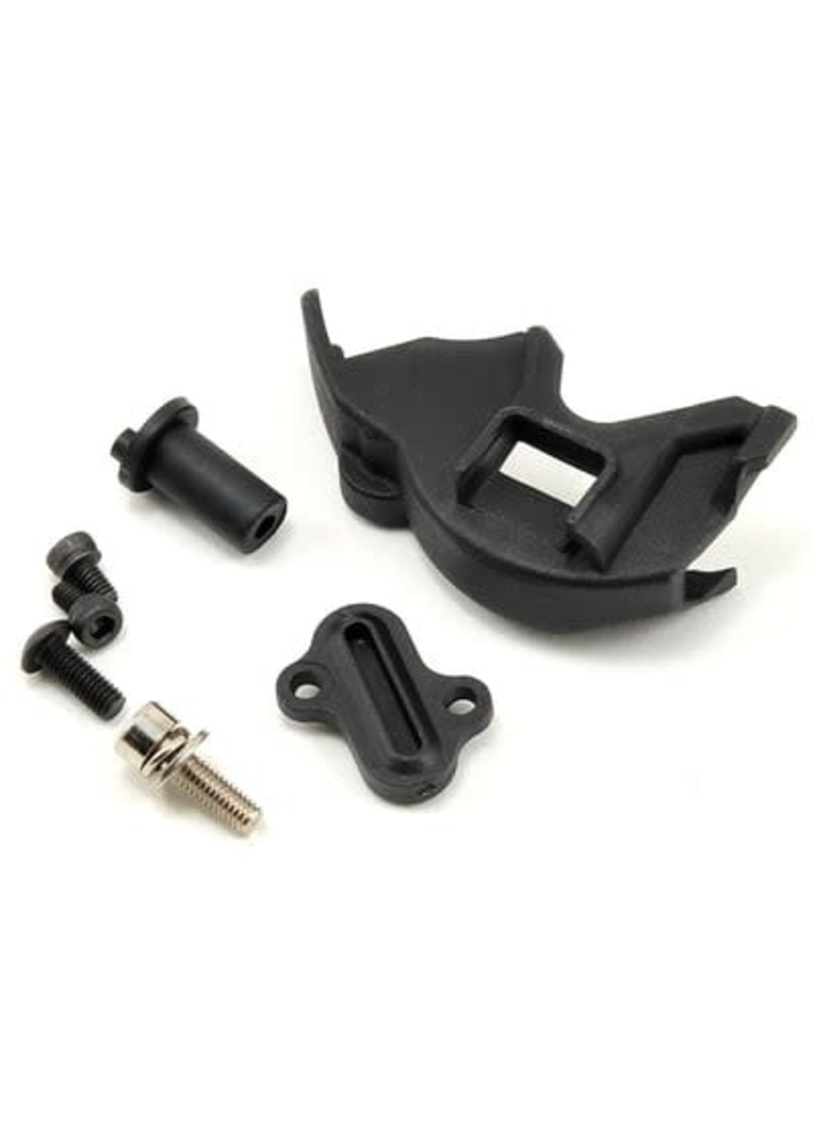 Traxxas 7379R Cover, gear/motor plate access cover/ motor mount hinge post / 3x10mm CS w/split and flat washers (1) / 2.5x4mm CS (2) / 3x8mm BCS (1) (for 550 motors)