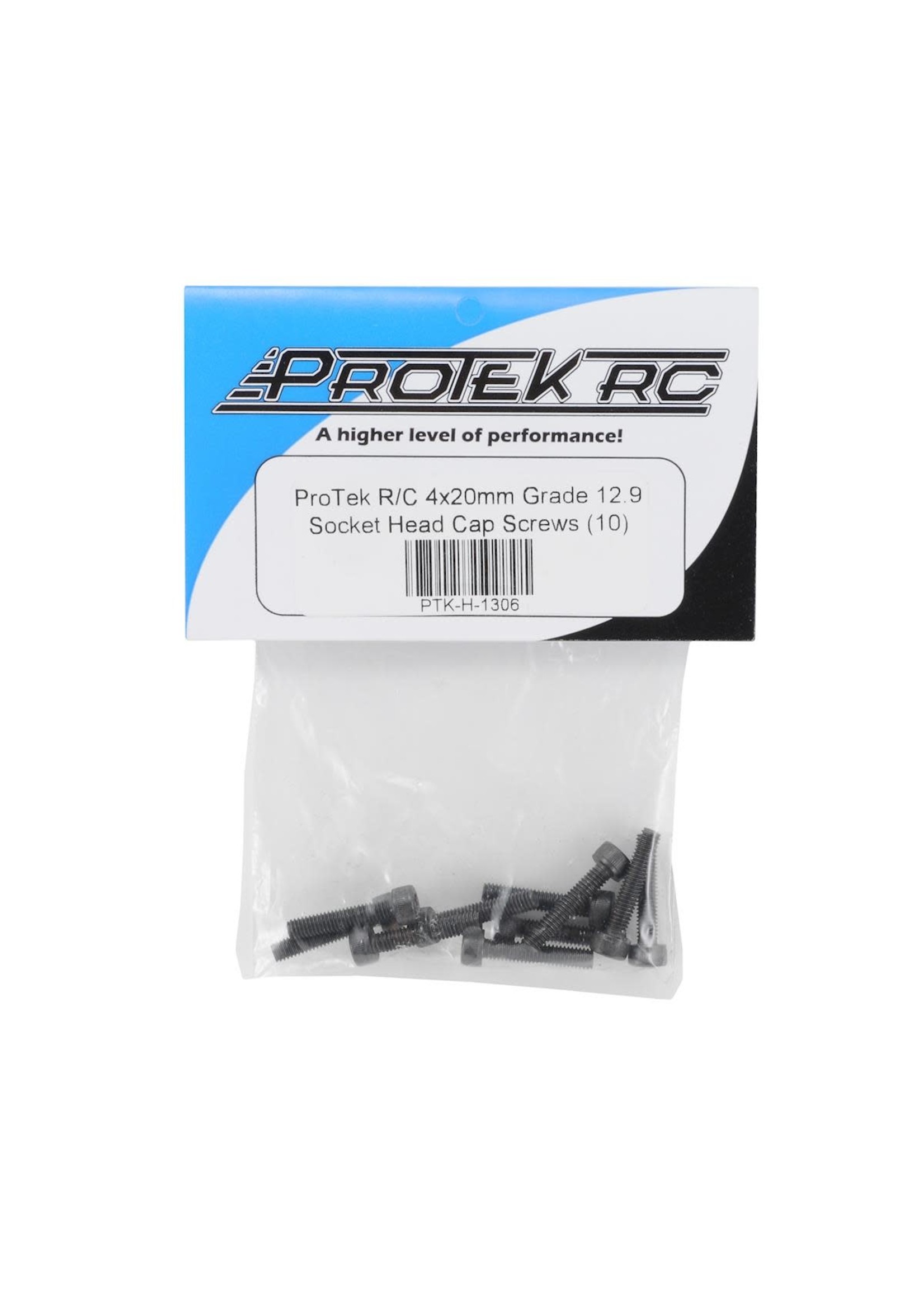 ProTek RC PTK-H-1306 ProTek RC 4x20mm "High Strength" Socket Head Cap Screws (10)