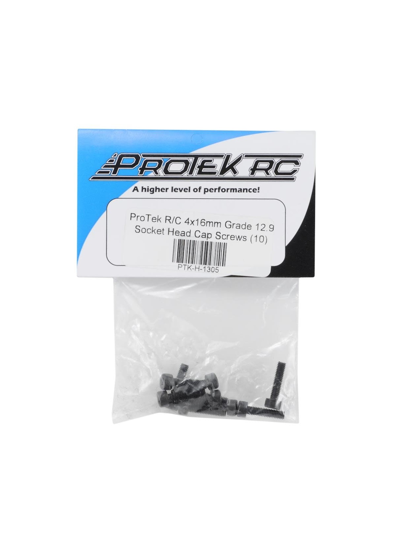 ProTek RC PTK-H-1305 ProTek RC 4x16mm "High Strength" Socket Head Cap Screws (10)