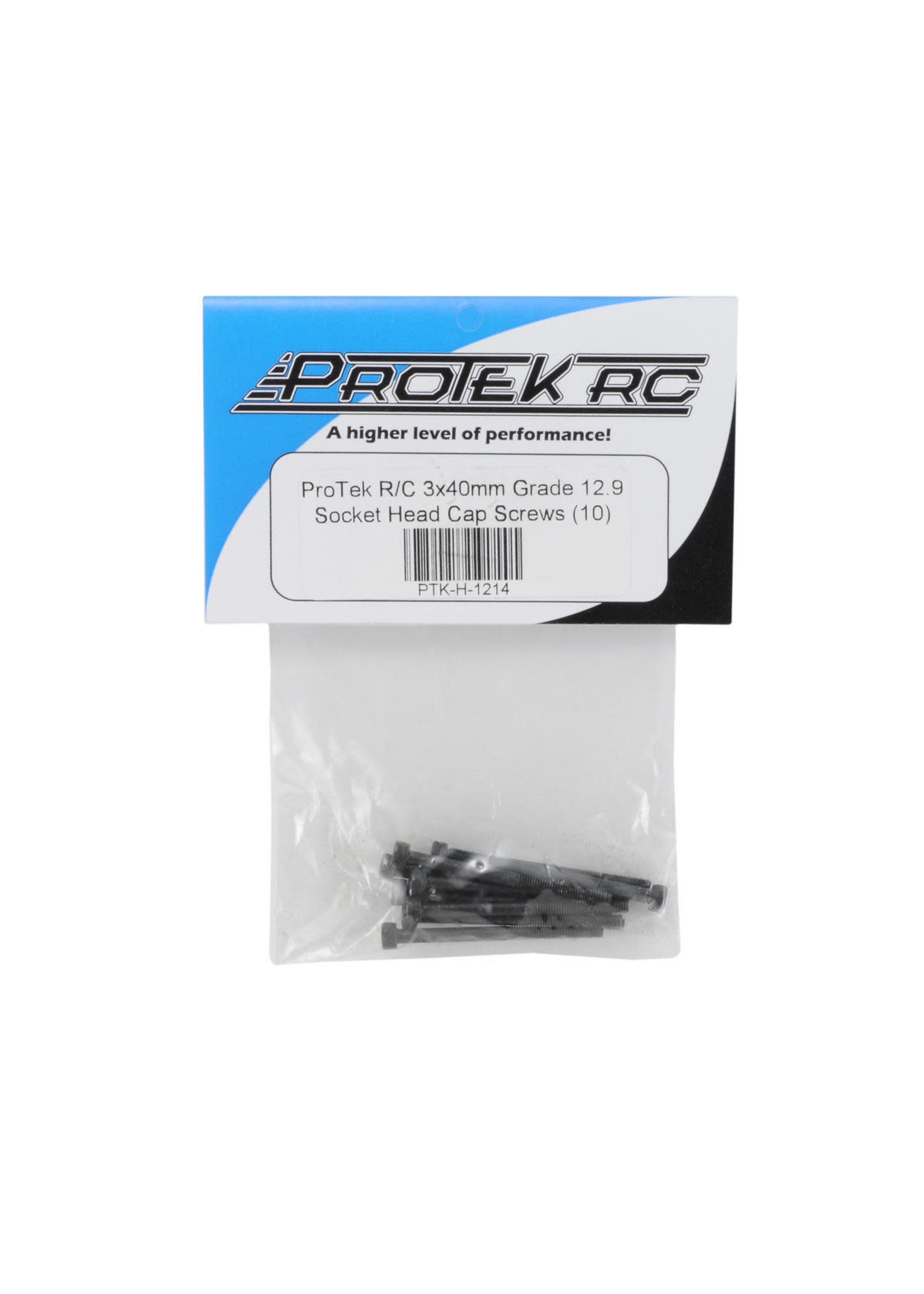 ProTek RC PTK-H-1214 ProTek RC 3x40mm "High Strength" Socket Head Cap Screws (10)