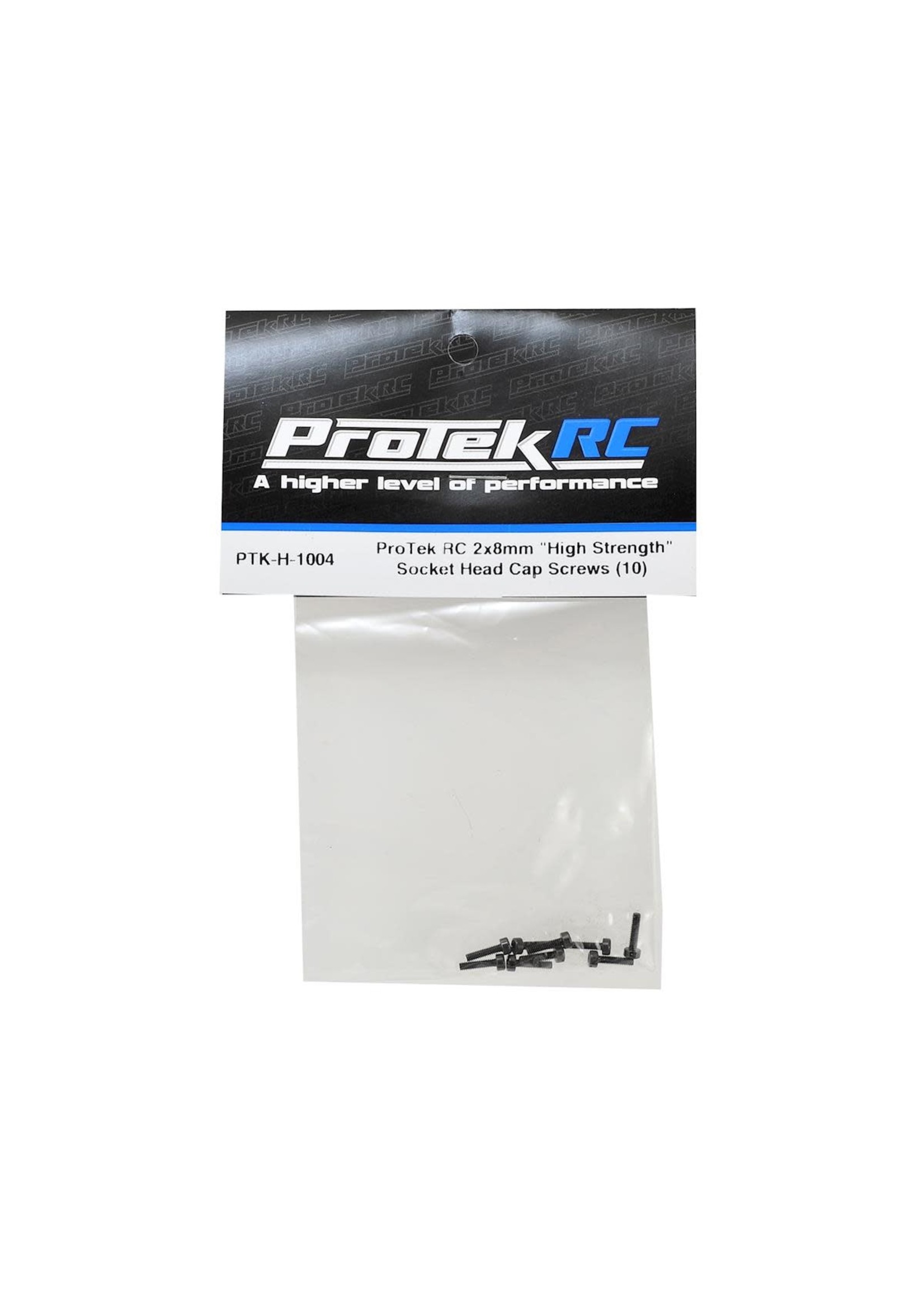 ProTek RC PTK-H-1004 ProTek RC 2x8mm "High Strength" Socket Head Cap Screw (10)