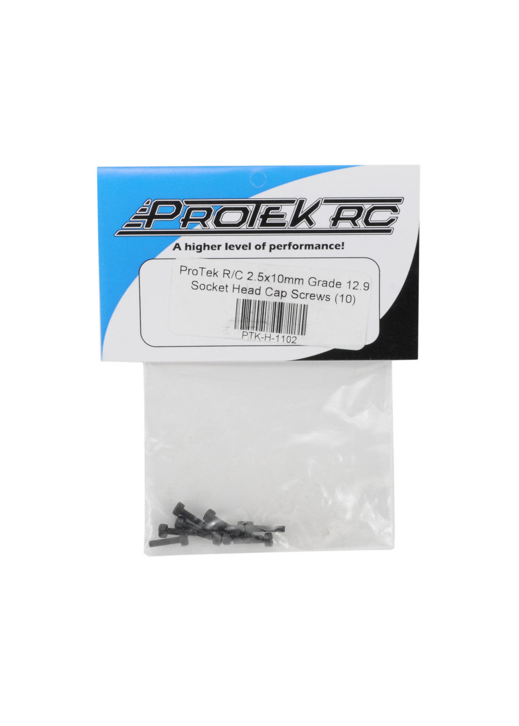 ProTek RC PTK-H-1102 ProTek RC 2.5x10mm "High Strength" Socket Head Cap Screws (10)