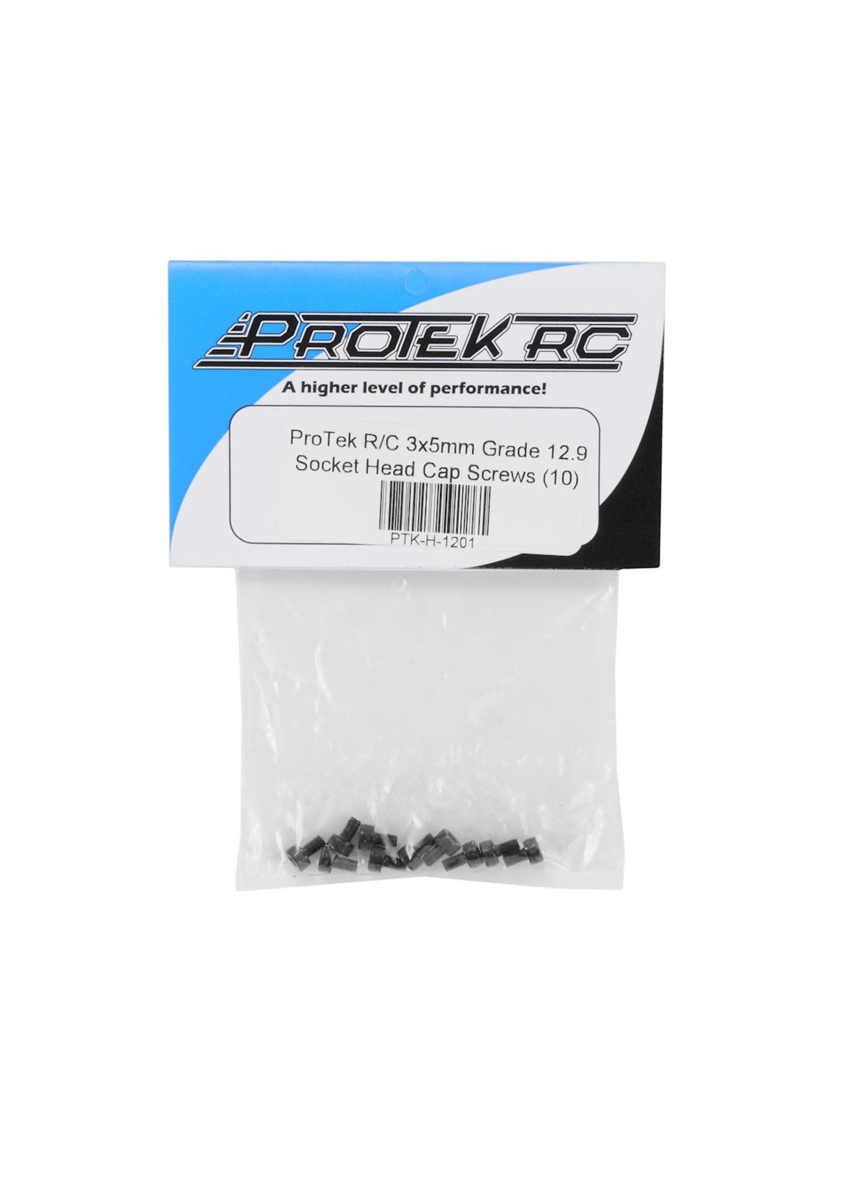 ProTek RC PTK-H-1201 ProTek RC 3x5mm "High Strength" Socket Head Cap Screws (10)