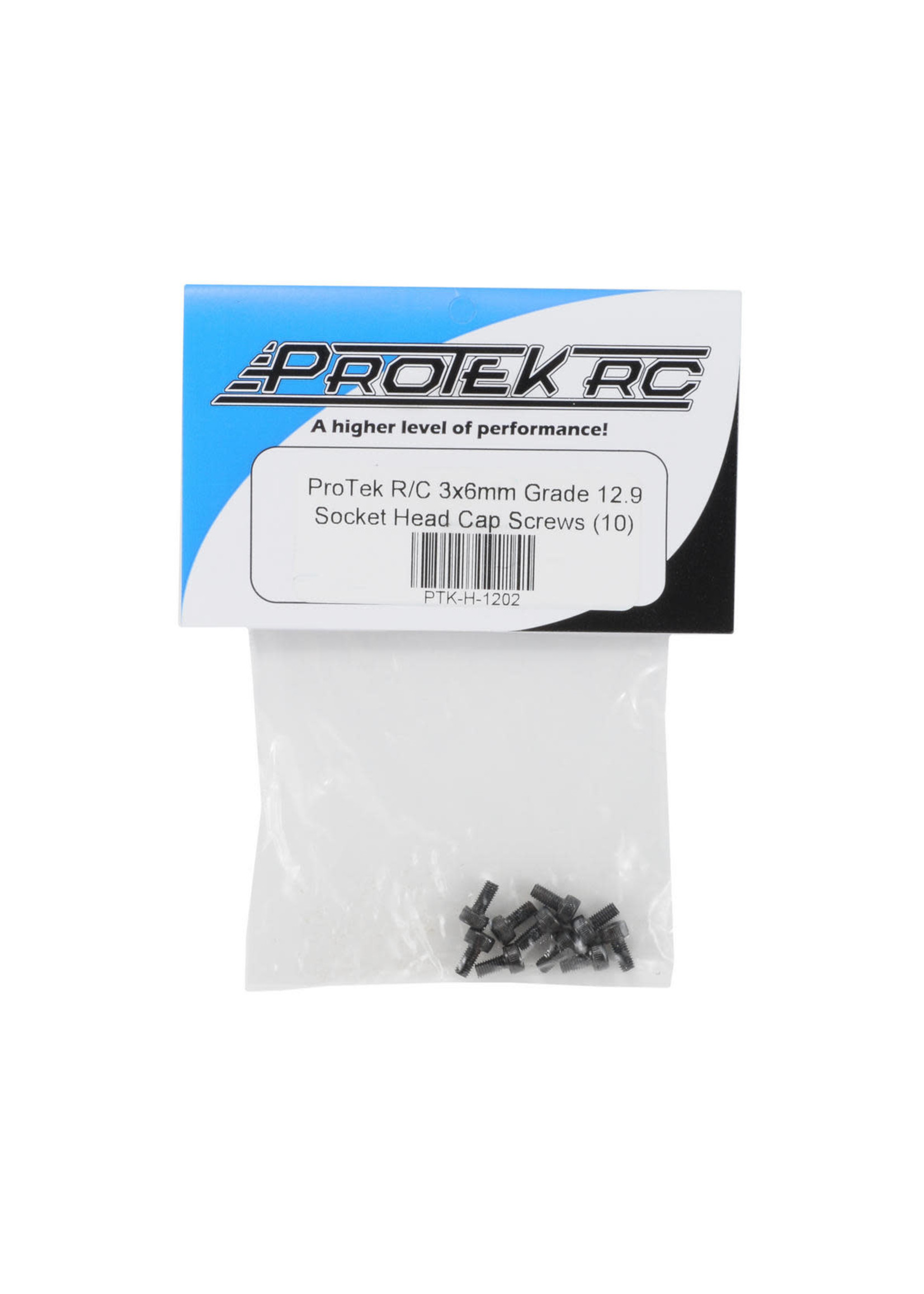 ProTek RC PTK-H-1202 ProTek RC 3x6mm "High Strength" Socket Head Cap Screws (10)