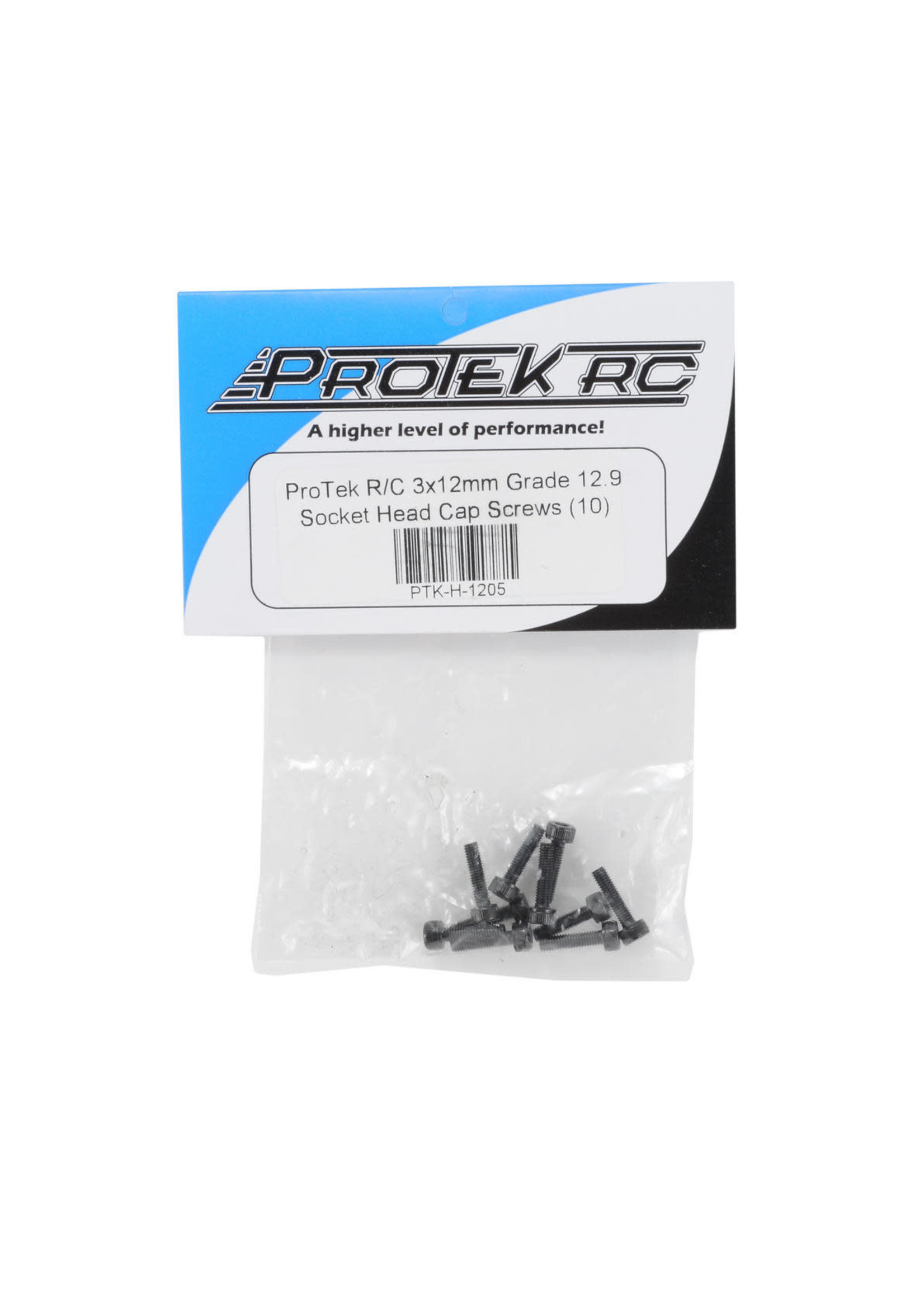 ProTek RC PTK-H-1205 ProTek RC 3x12mm "High Strength" Socket Head Cap Screws (10)