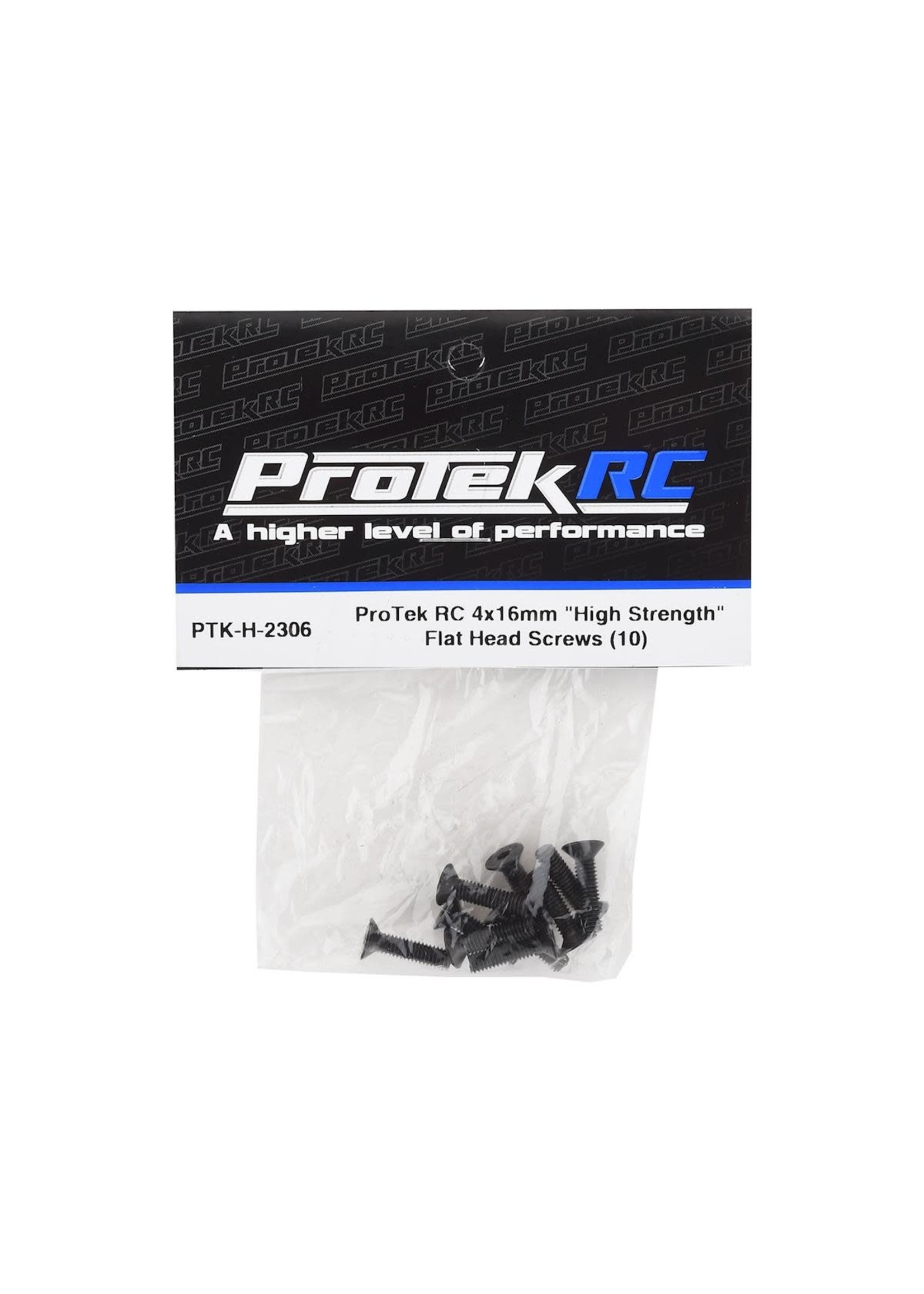 ProTek RC PTK-H-2306 ProTek RC 4x16mm "High Strength" Flat Head Screws (10)