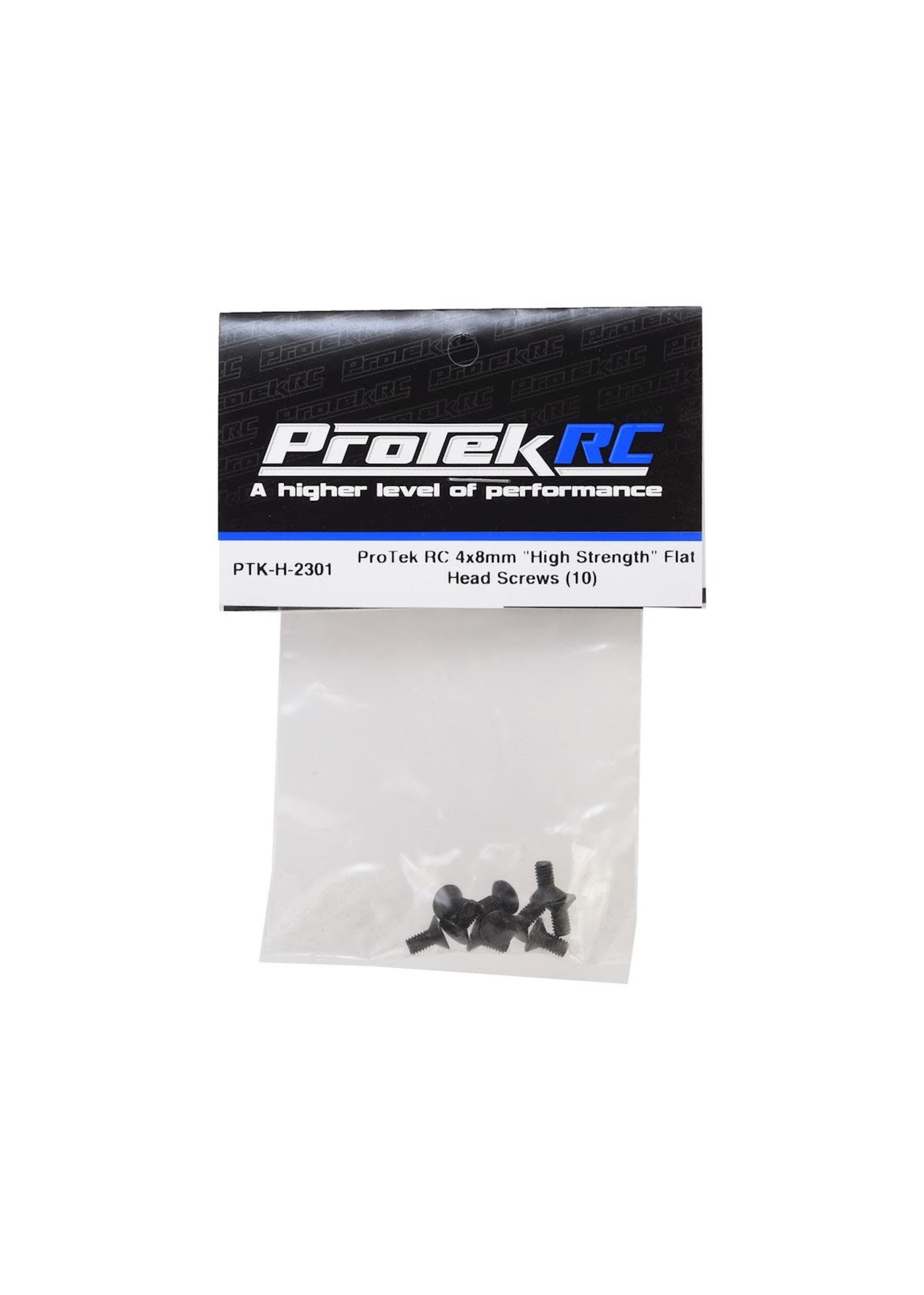 ProTek RC PTK-H-2301 ProTek RC 4x8mm "High Strength" Flat Head Screws (10)