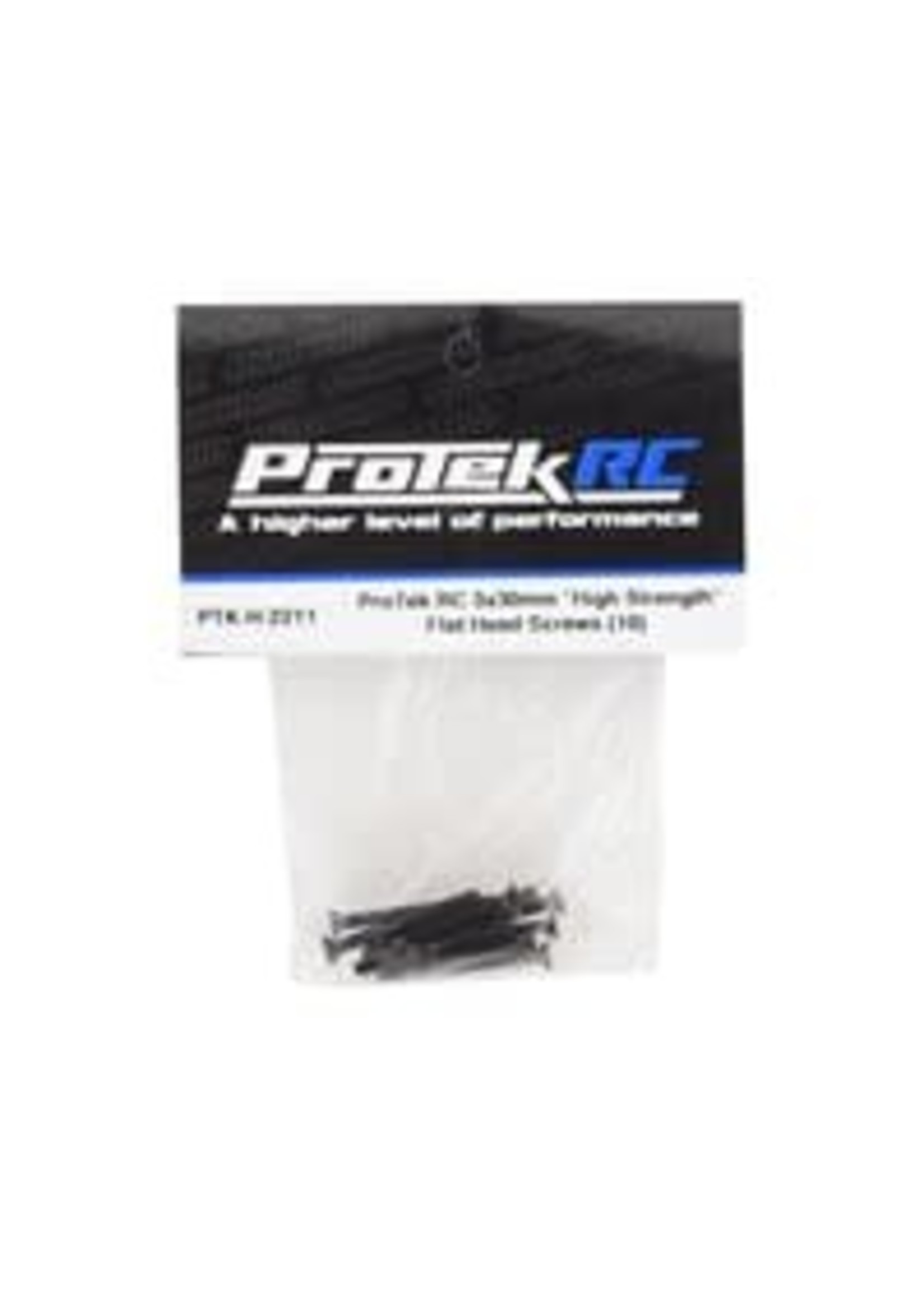 ProTek RC PTK-H-2211 ProTek RC 3x30mm "High Strength" Flat Head Screws (10)