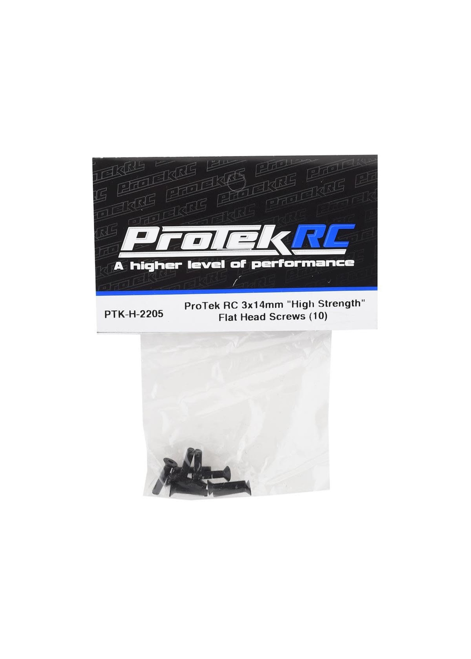 ProTek RC PTK-H-2205 ProTek RC 3x14mm "High Strength" Flat Head Screws (10)