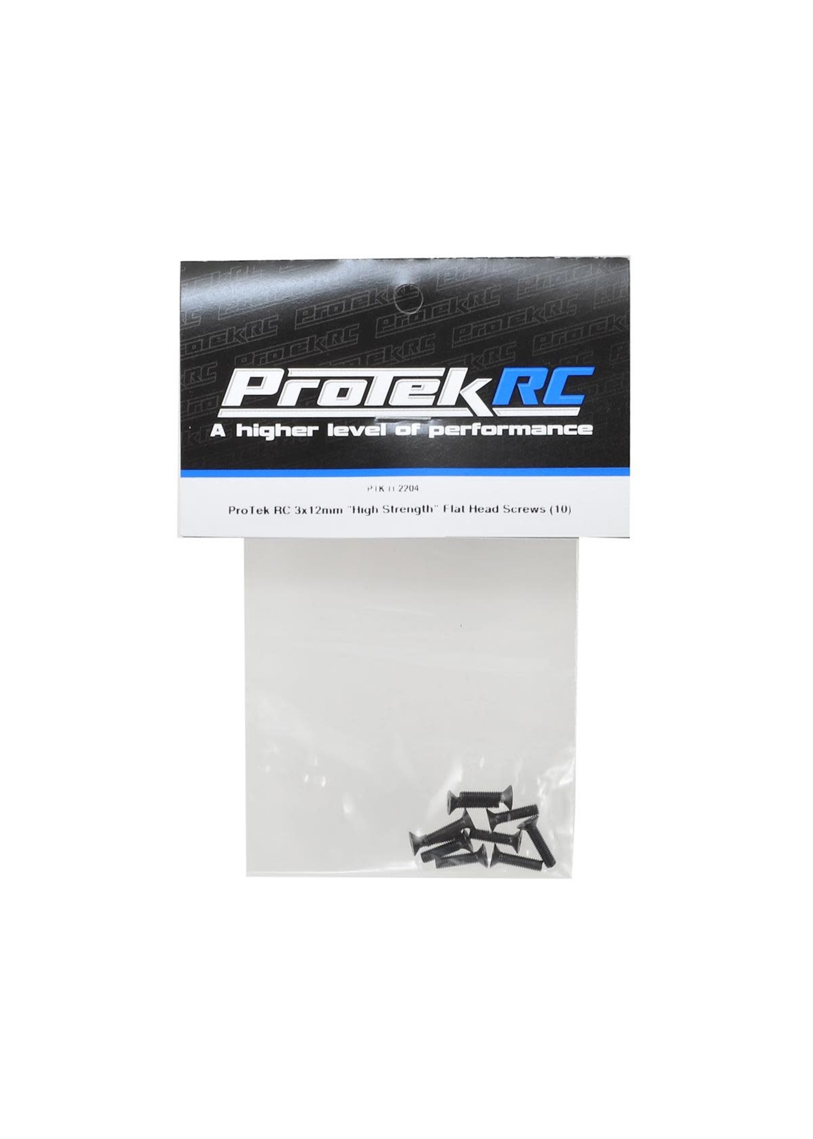 ProTek RC PTK-H-2204 ProTek RC 3x12mm "High Strength" Flat Head Screws (10)