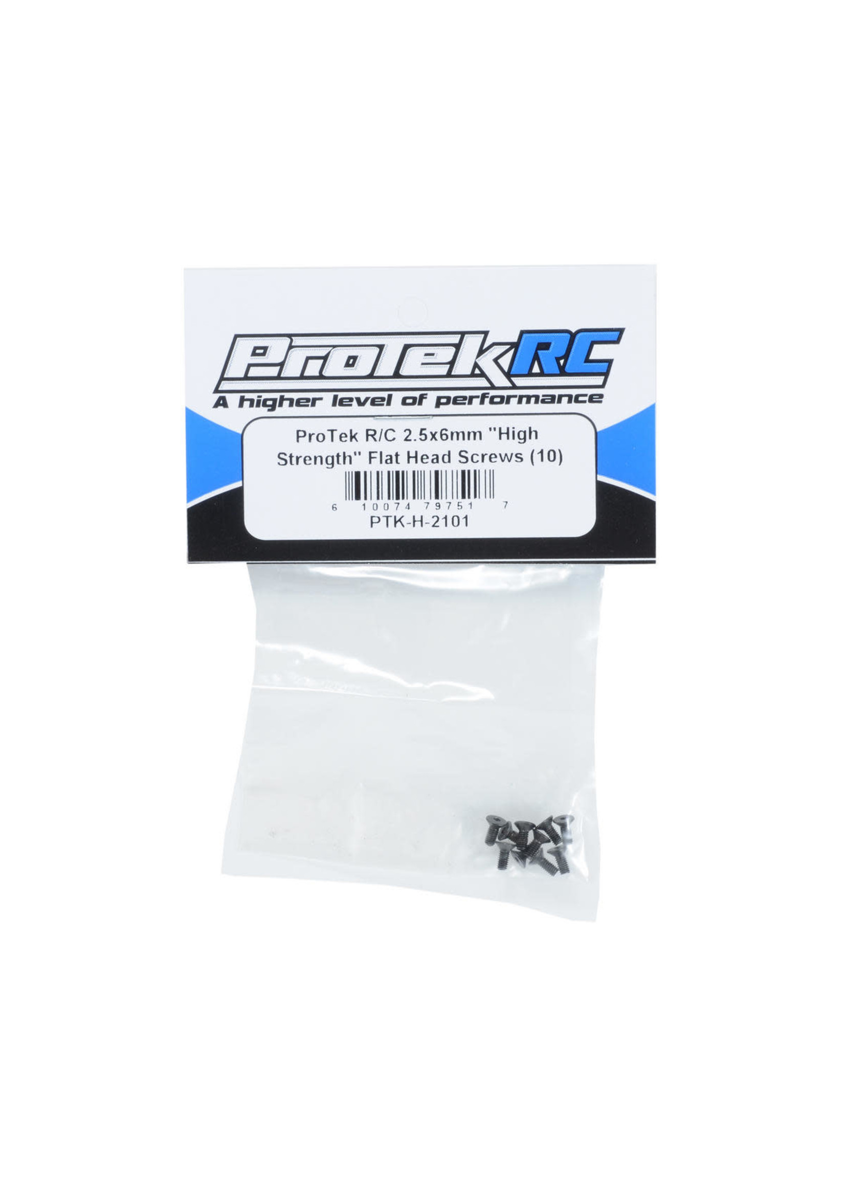 ProTek RC PTK-H-2101 ProTek RC 2.5x6mm "High Strength" Flat Head Screws (10)