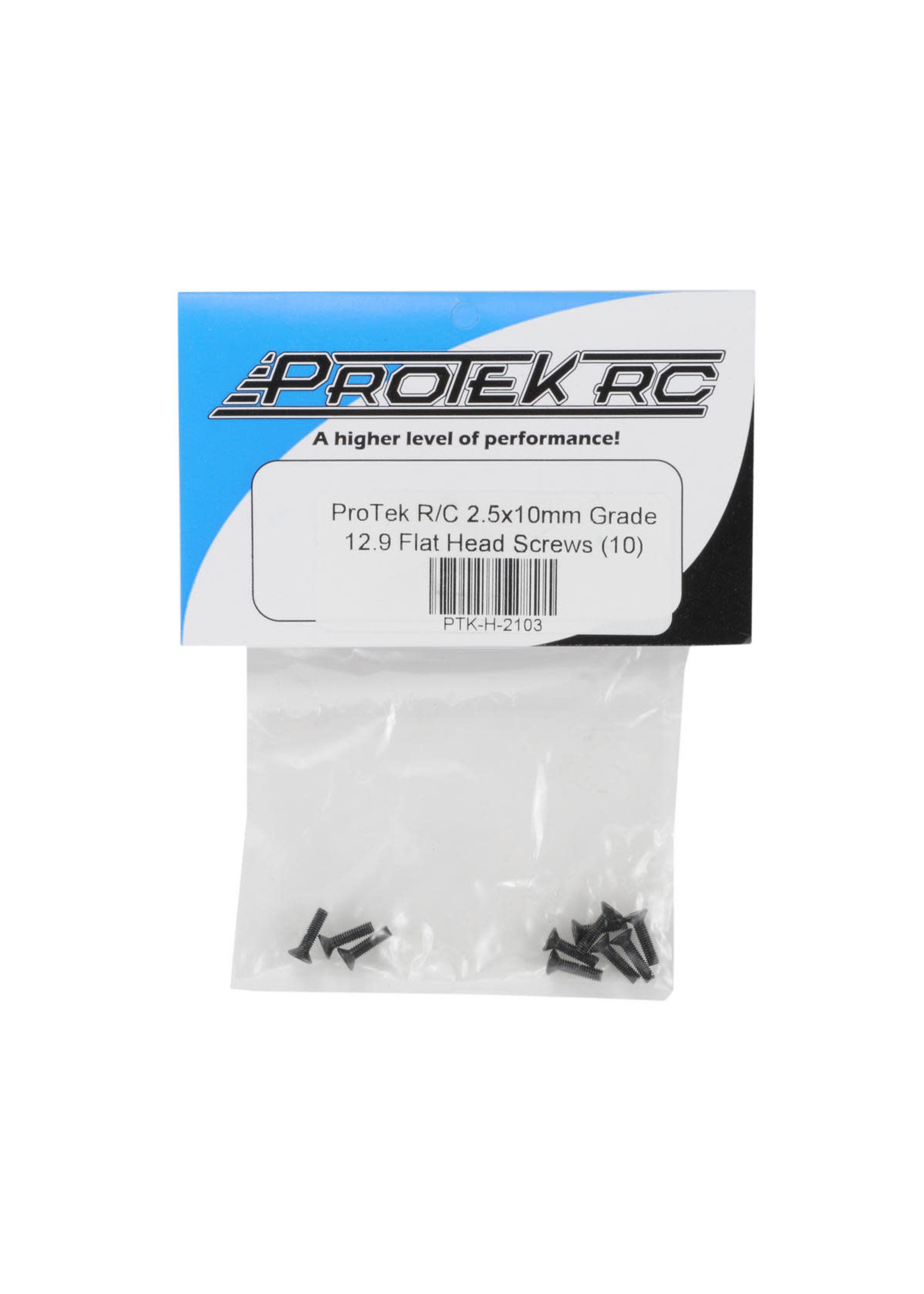 ProTek RC PTK-H-2103 ProTek RC 2.5x10mm "High Strength" Flat Head Screws (10)