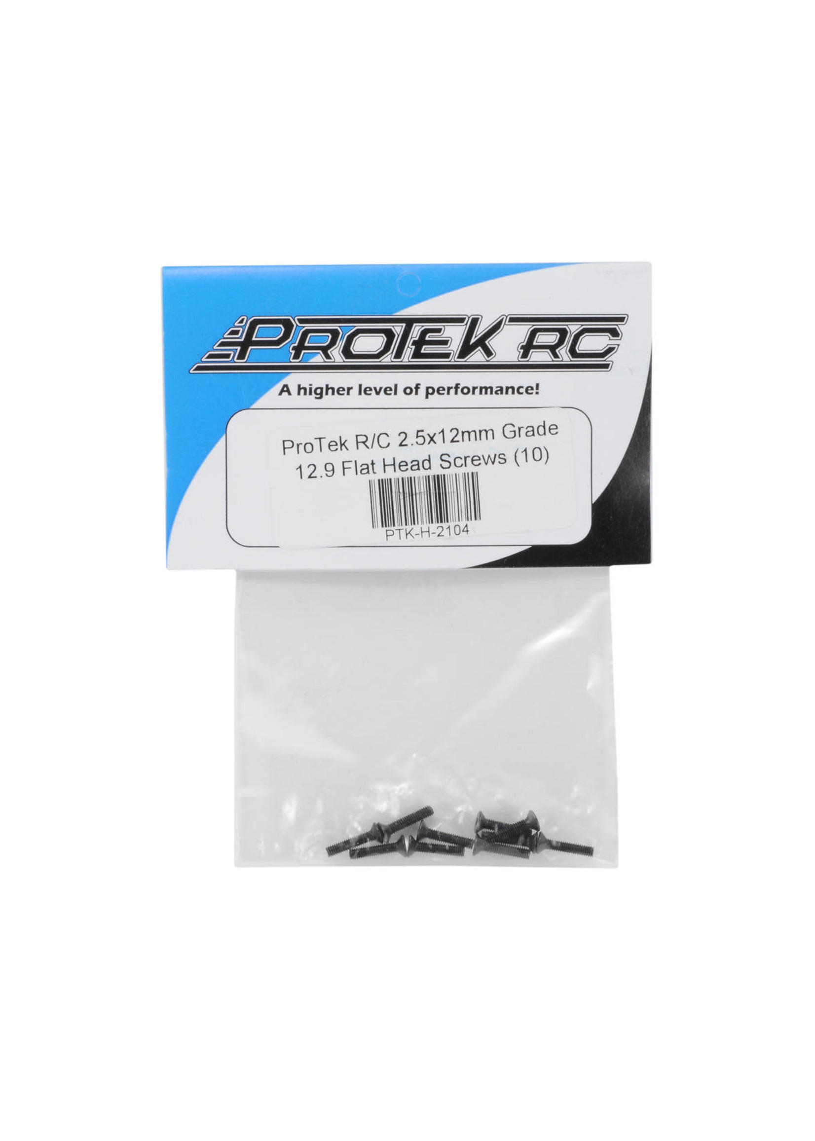 ProTek RC PTK-H-2104 ProTek RC 2.5x12mm "High Strength" Flat Head Screws (10)